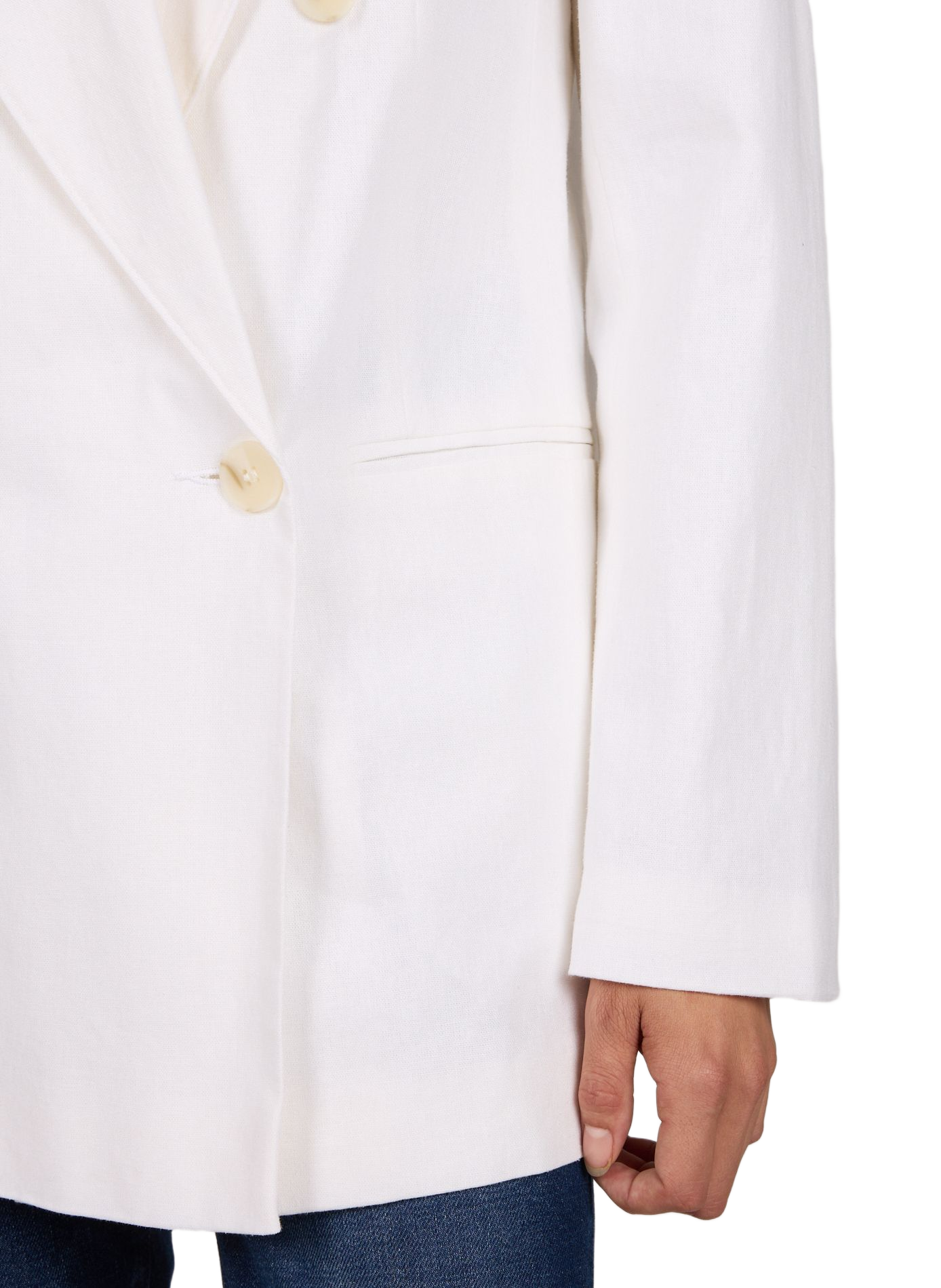 Blazer Tsgulla aus Leinenmischung TOPSHOP Beige