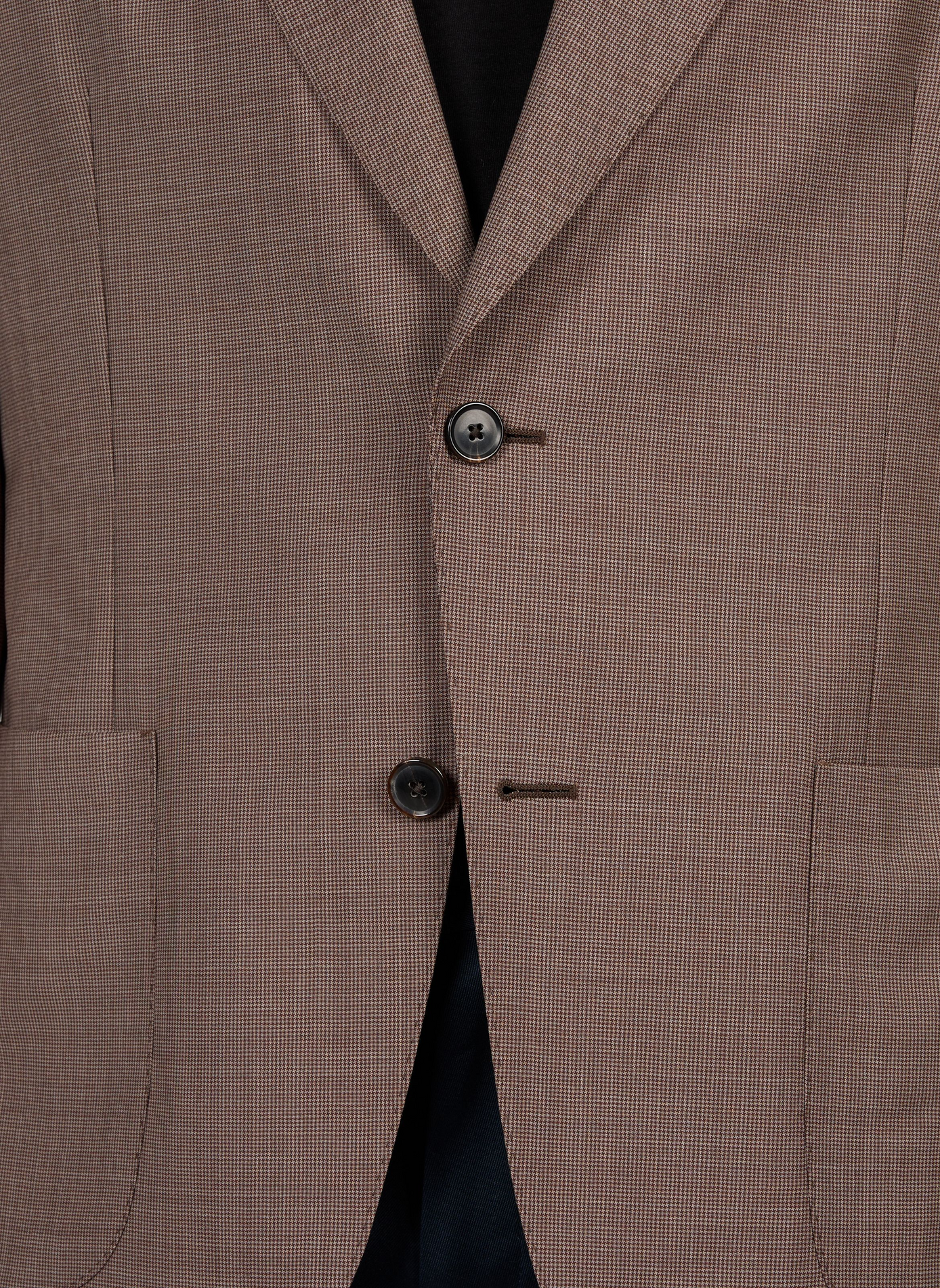 Straight-cut blazer in houndstooth pattern wool PAUL SMITH Brown