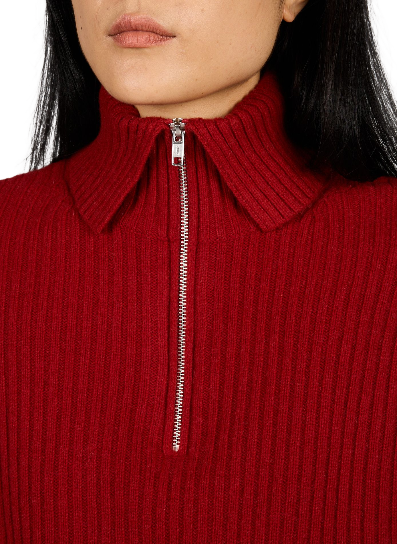 Oversized trui AMER K1584U van gemengde wol BELLEROSE Rood