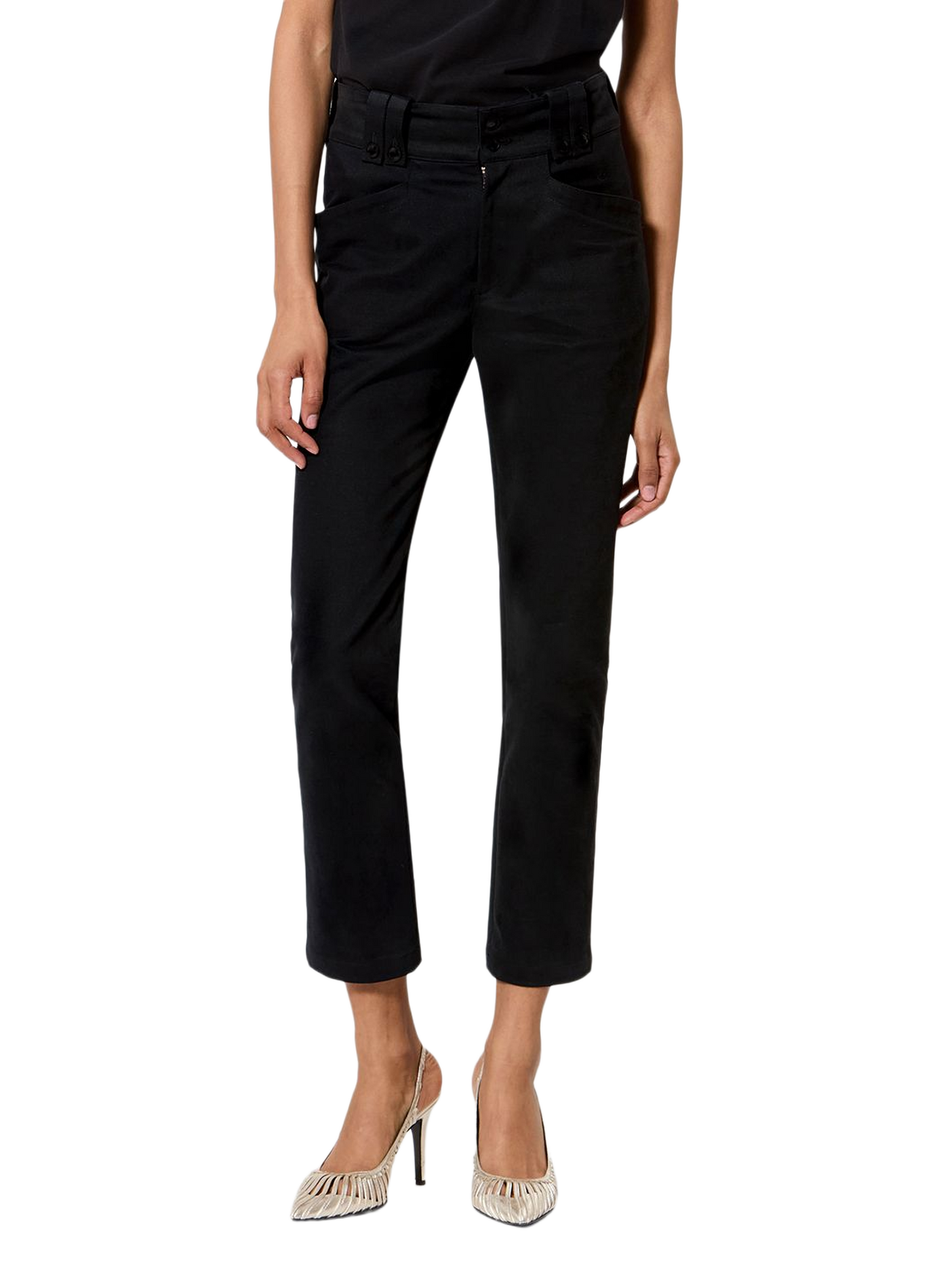 Birdy trousers in stretch cotton blend ISABEL MARANT Black