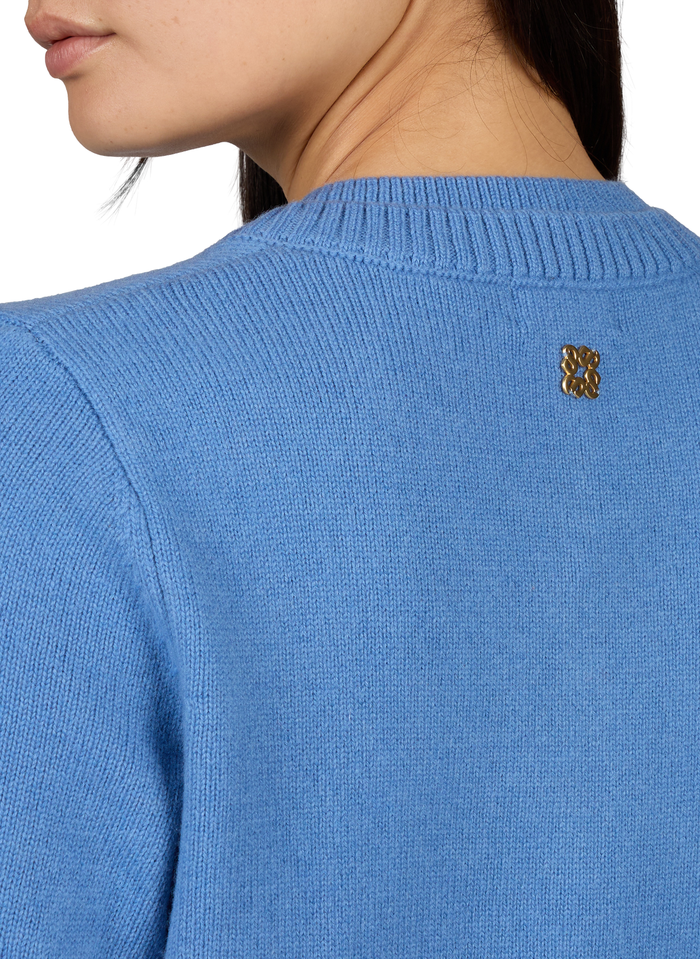 Straight wool cardigan SUNCOO Blue