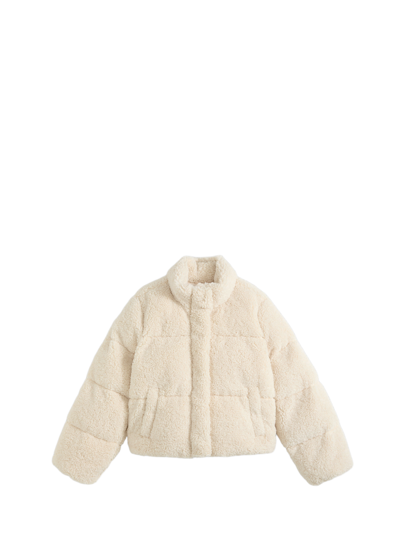 Flauschiger Mantel mit Stehkragen LEVI'S Weiss