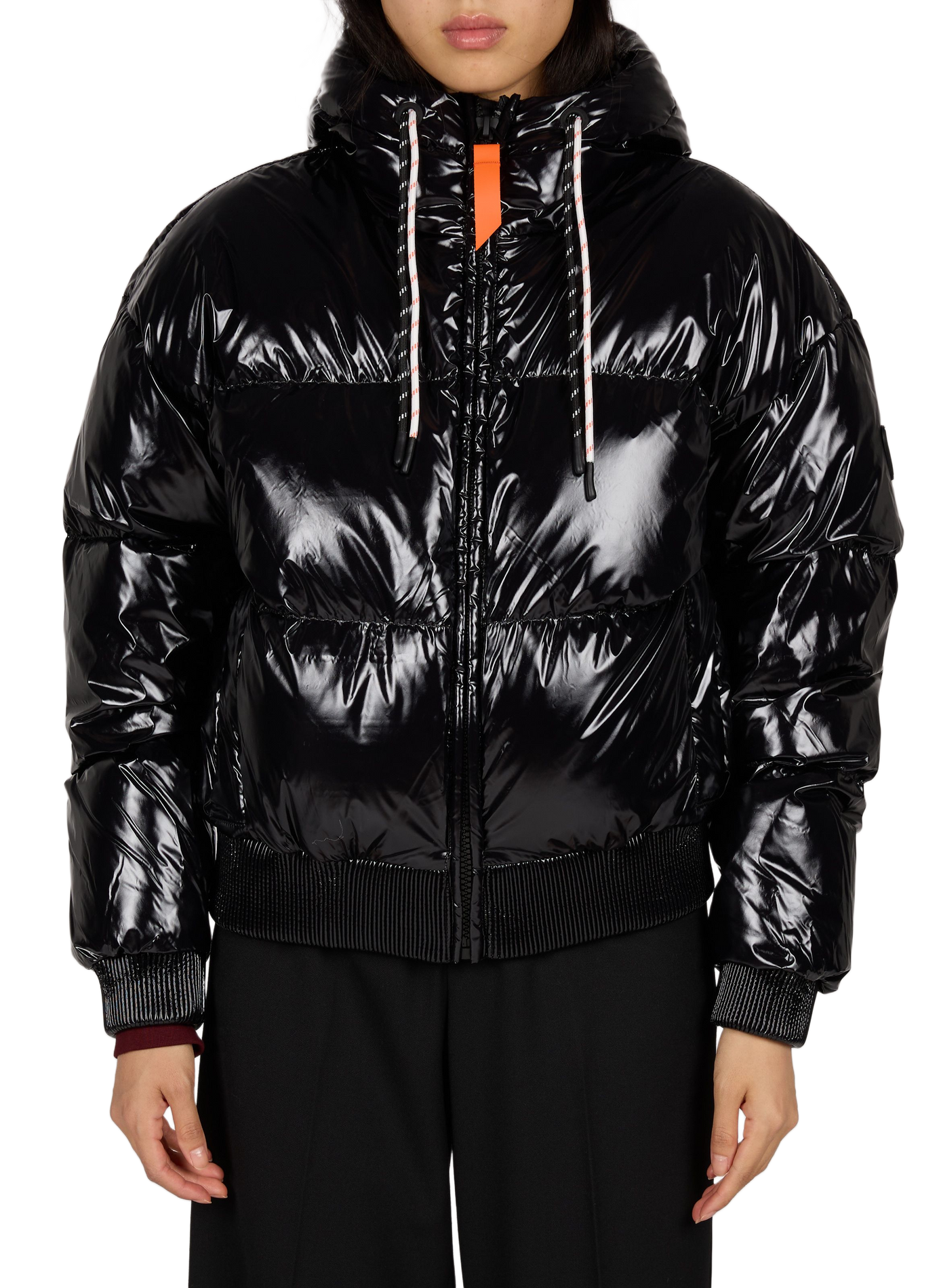 NINE patent puffer jacket with adjustable hood GERTRUDE Black