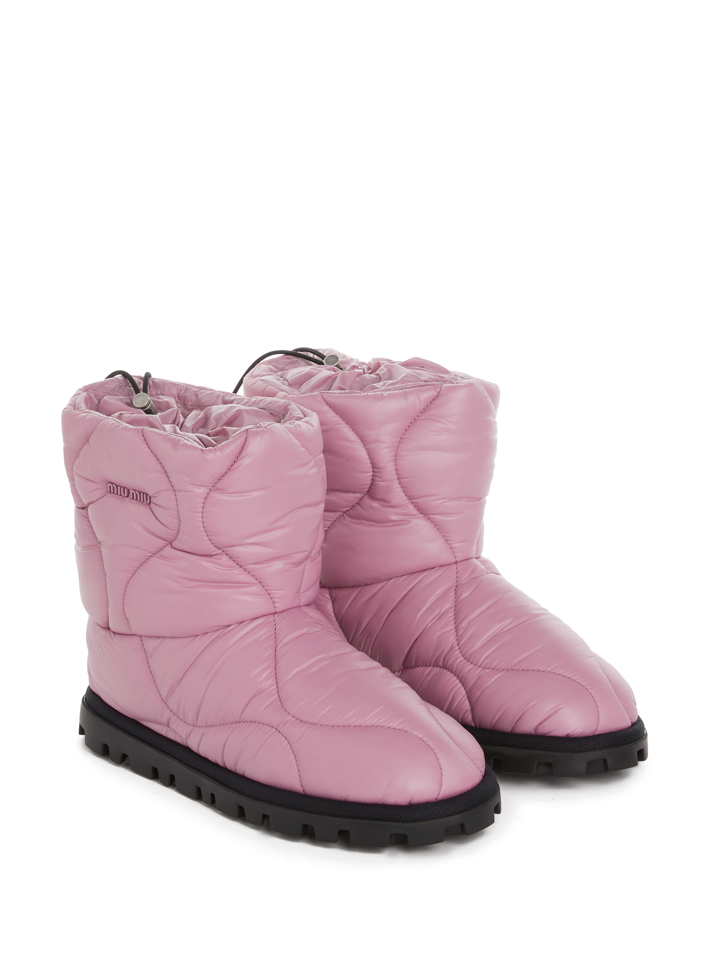 Bottines matelassées en nylon