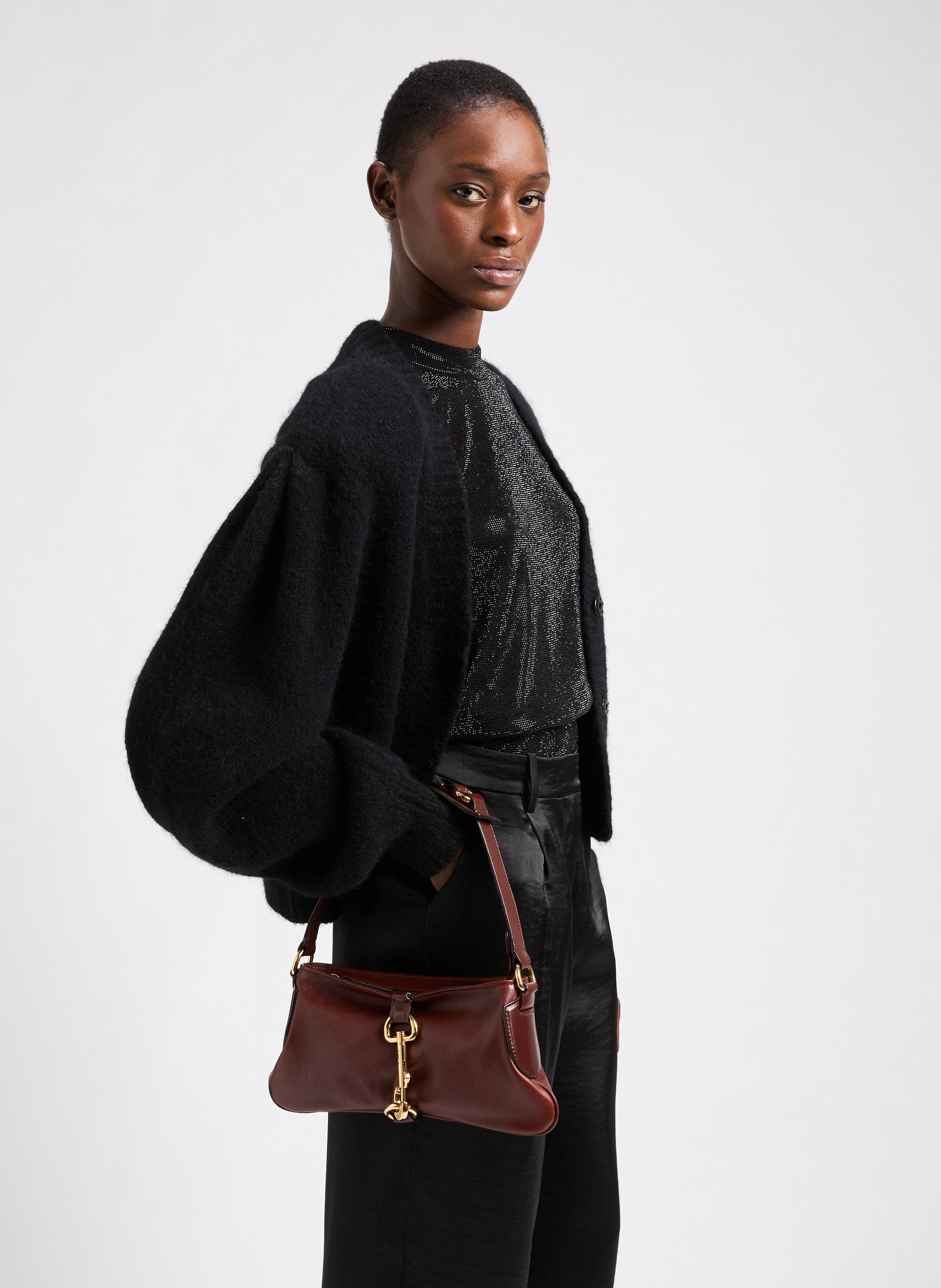 Sac à main Mini Shoulder  CHLOÉ Marron