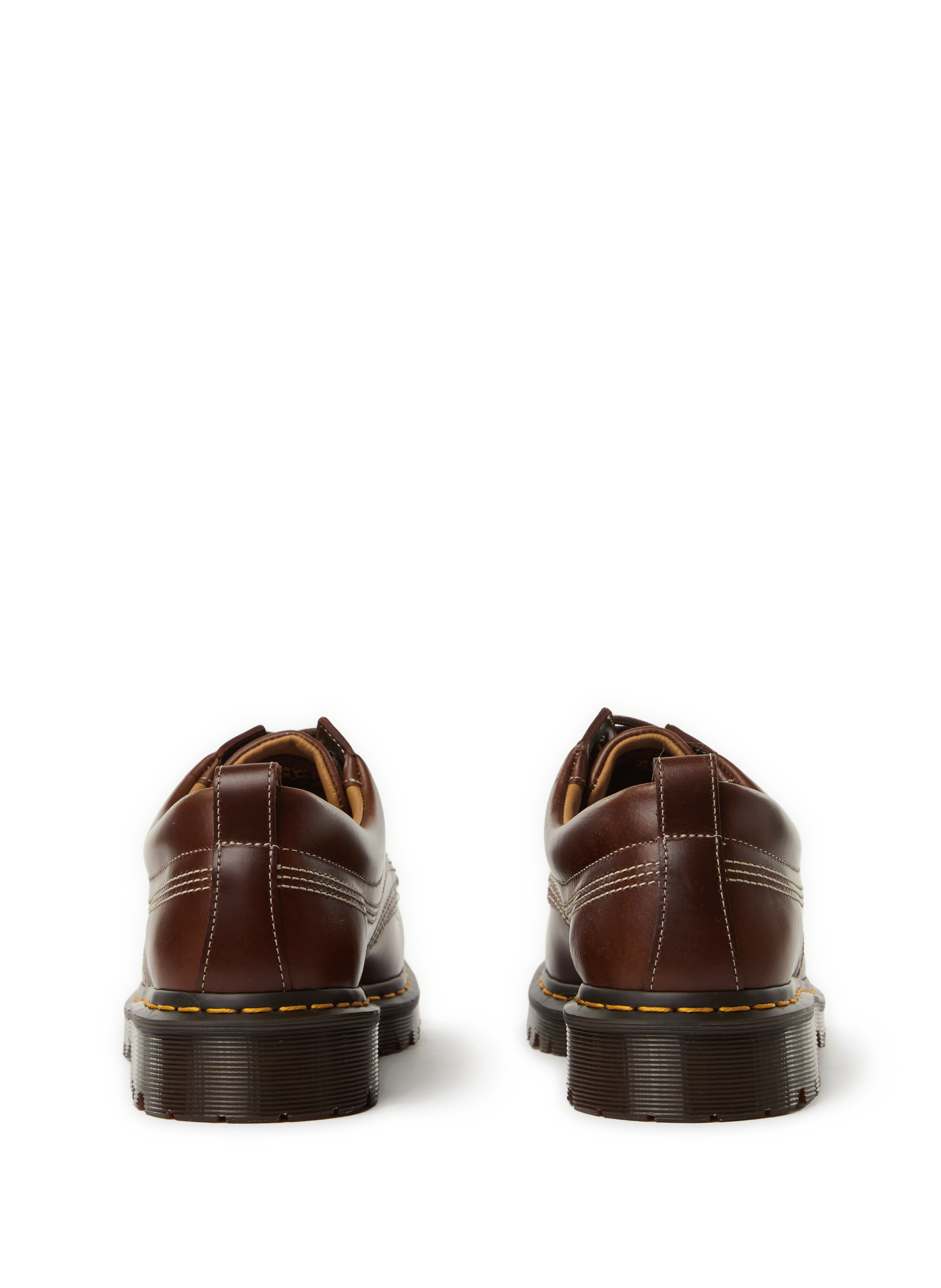 Derbies crantées en cuir  DR. MARTENS Marron
