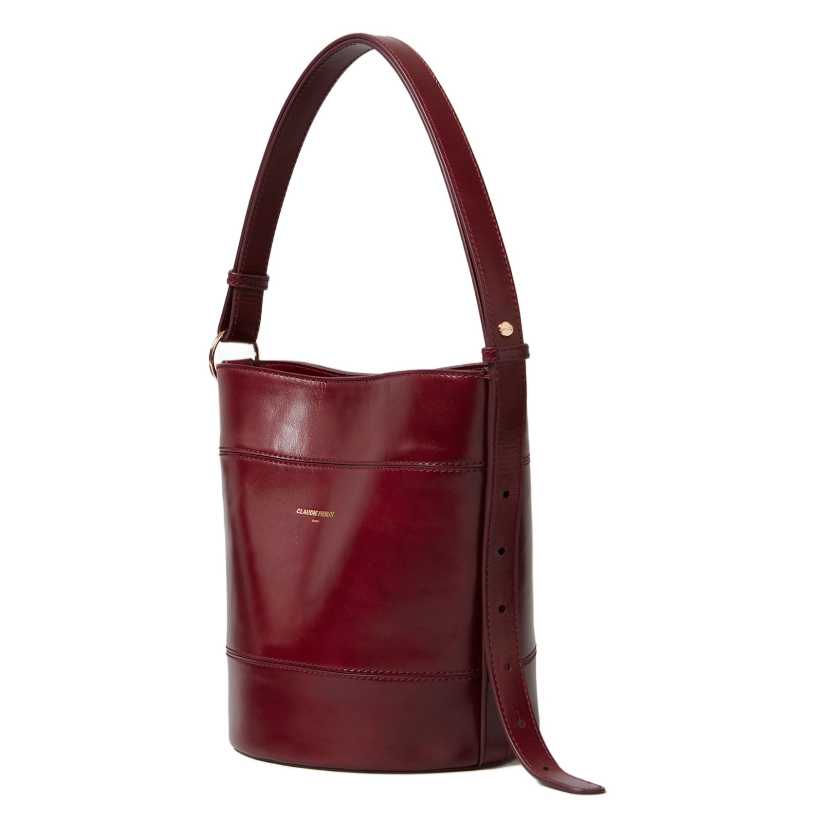 Sac seau en cuir CLAUDIE PIERLOT Rouge