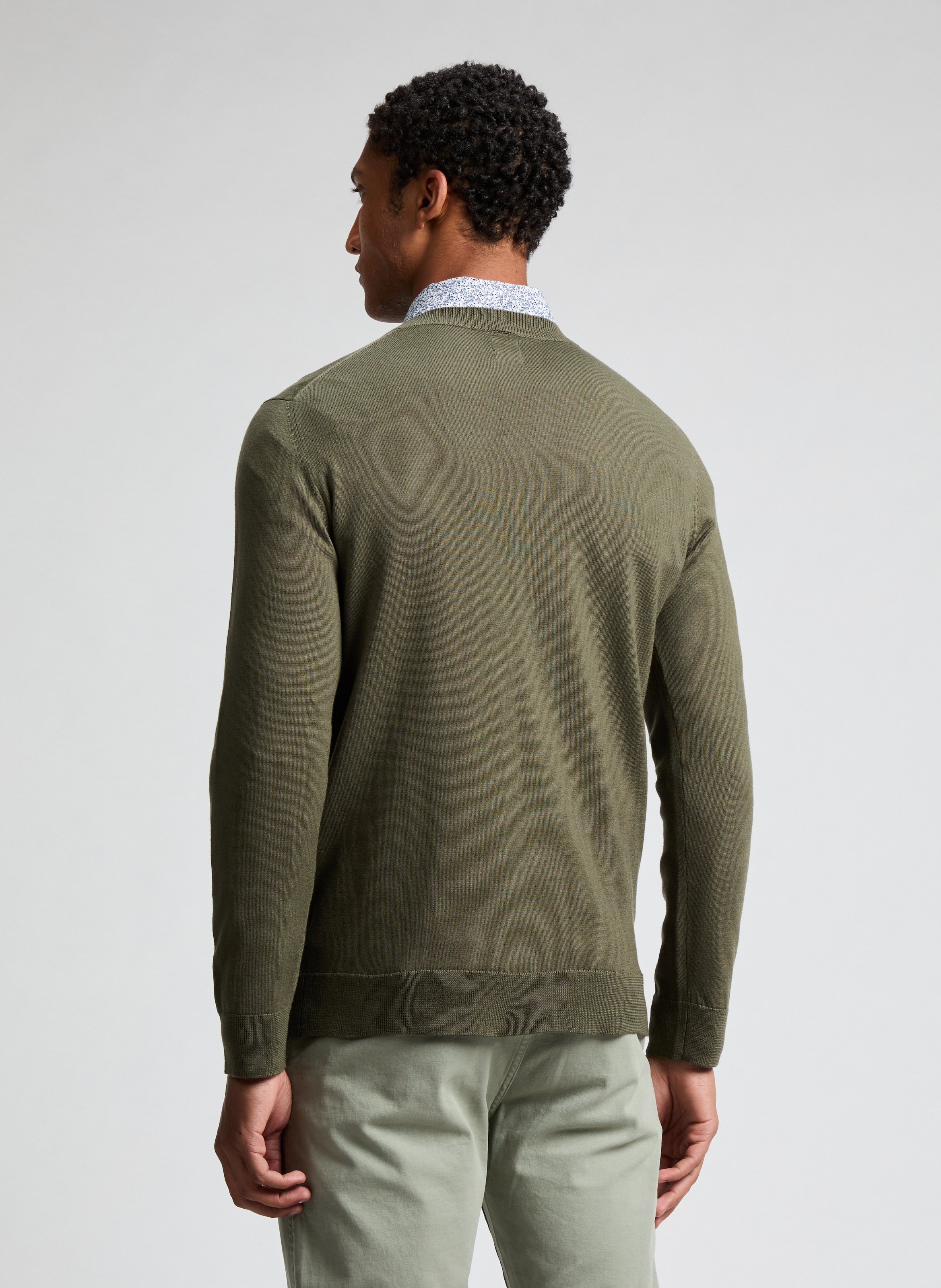 Merino wool jumper AU PRINTEMPS PARIS Green