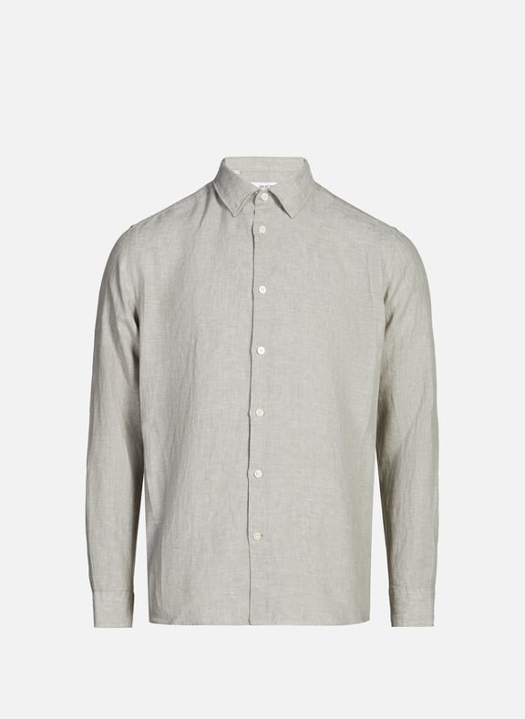Straight linen shirt Green by SELECTED SELECTED Straight linen shirt Green
