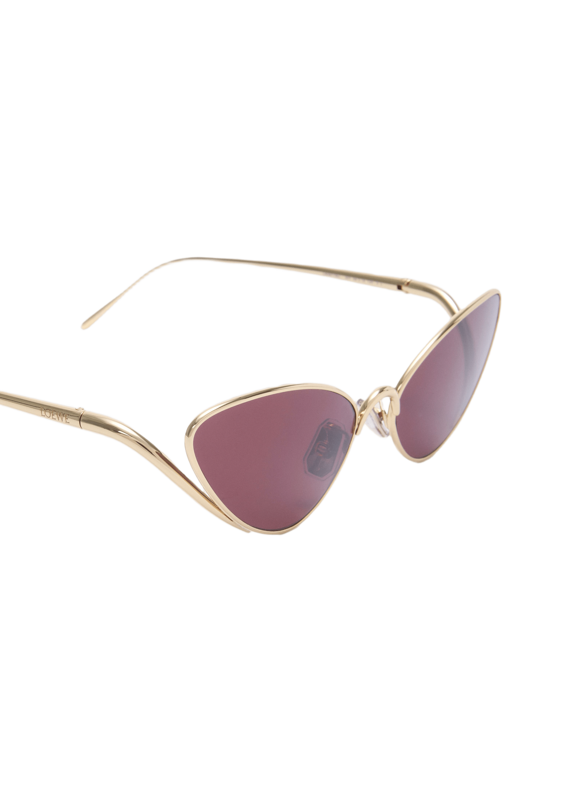 Lunettes de soleil Shooting Star en acier inoxydable LOEWE Rouge
