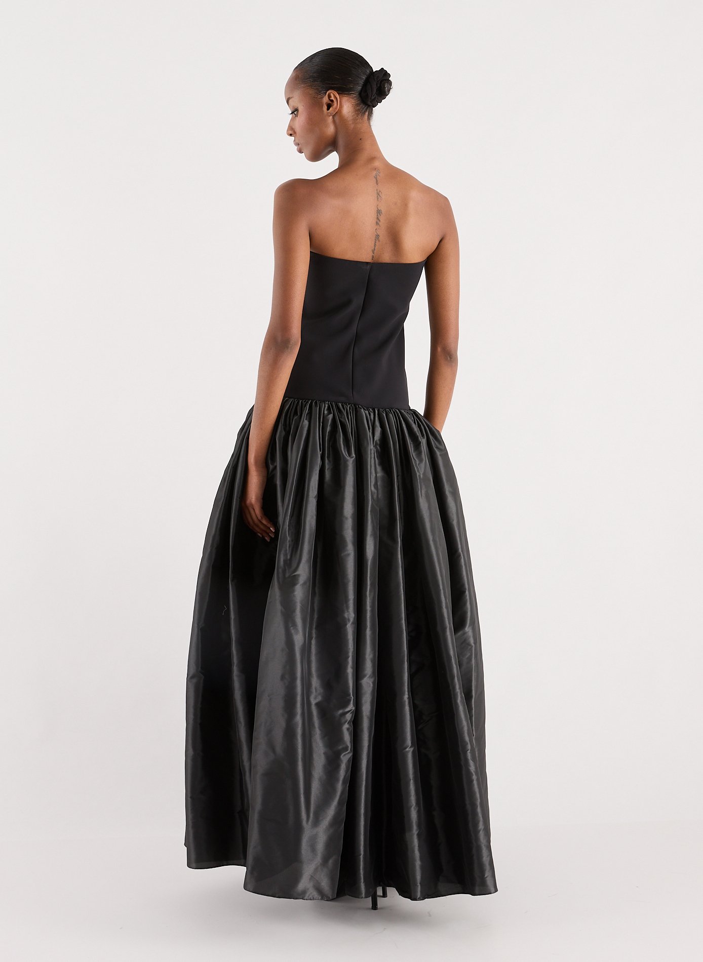 Flared two-material dress COPERNI Black