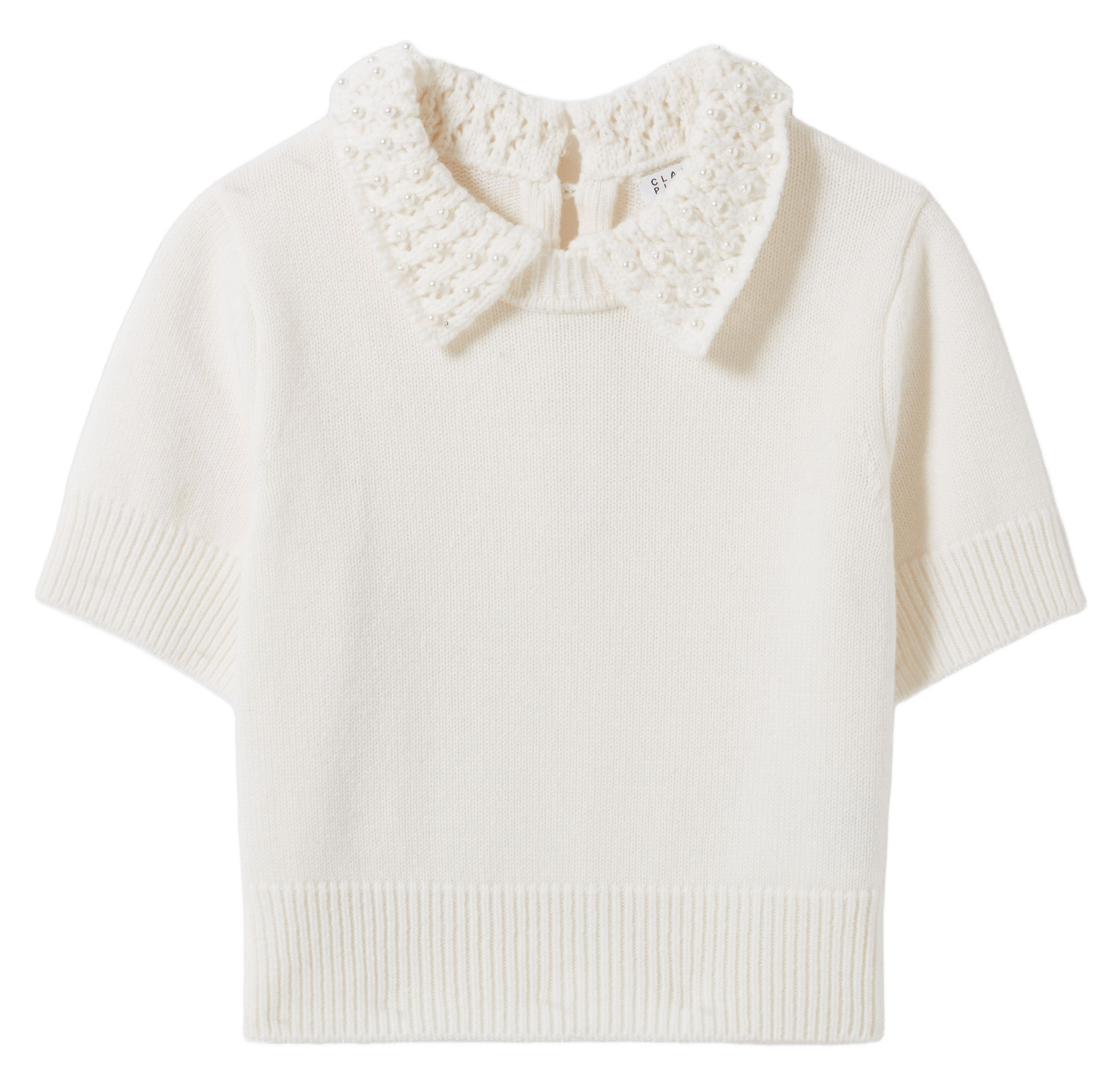 Top ajusté en laine et cachemire miray CLAUDIE PIERLOT Beige