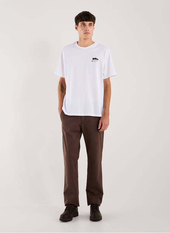 Pantalon droit en coton mélangé | Marron by TIMBERLAND Pantalon droit en coton mélangé Marron