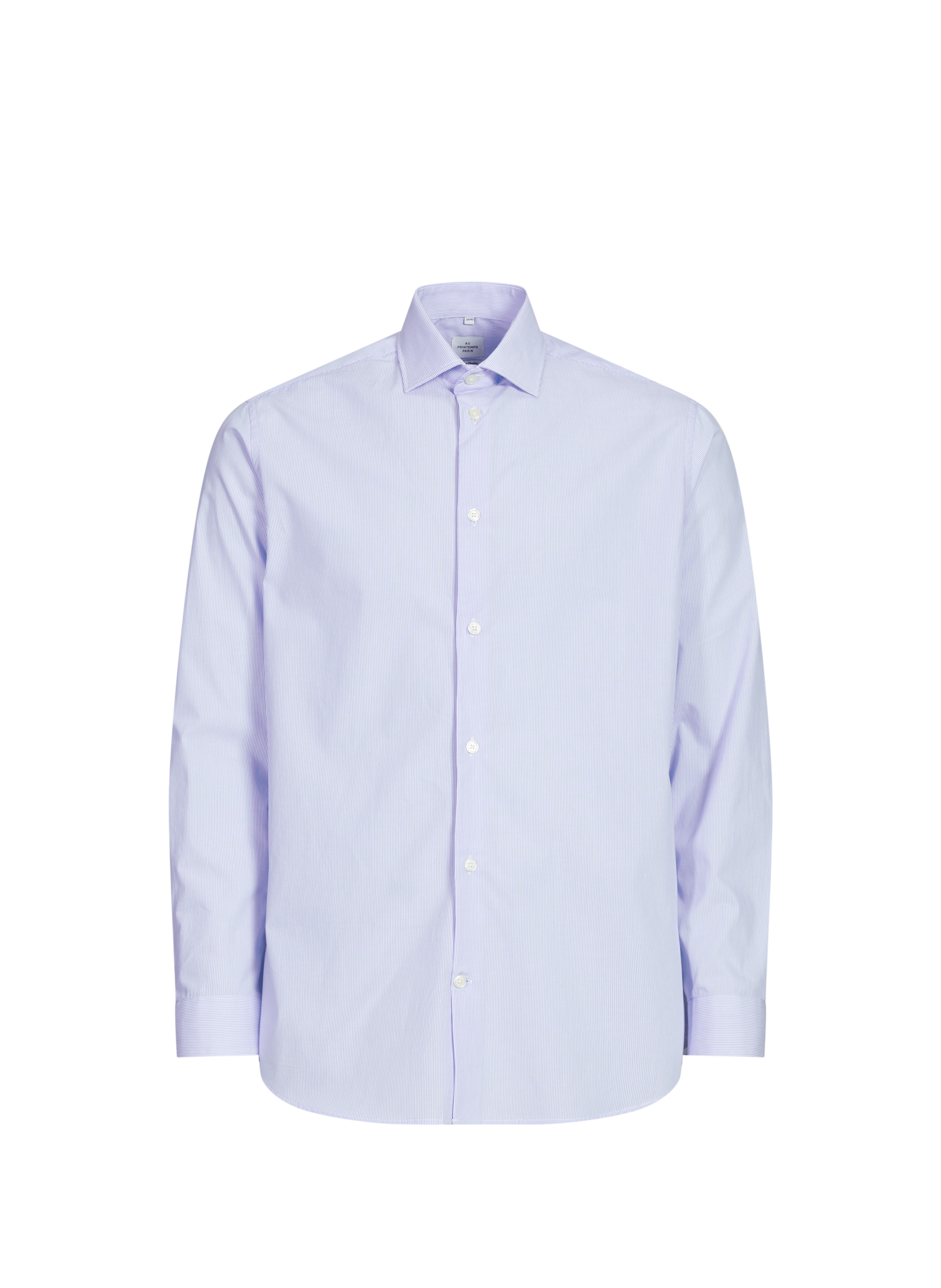 AU PRINTEMPS PARIS Chemise droite en coton Bleu