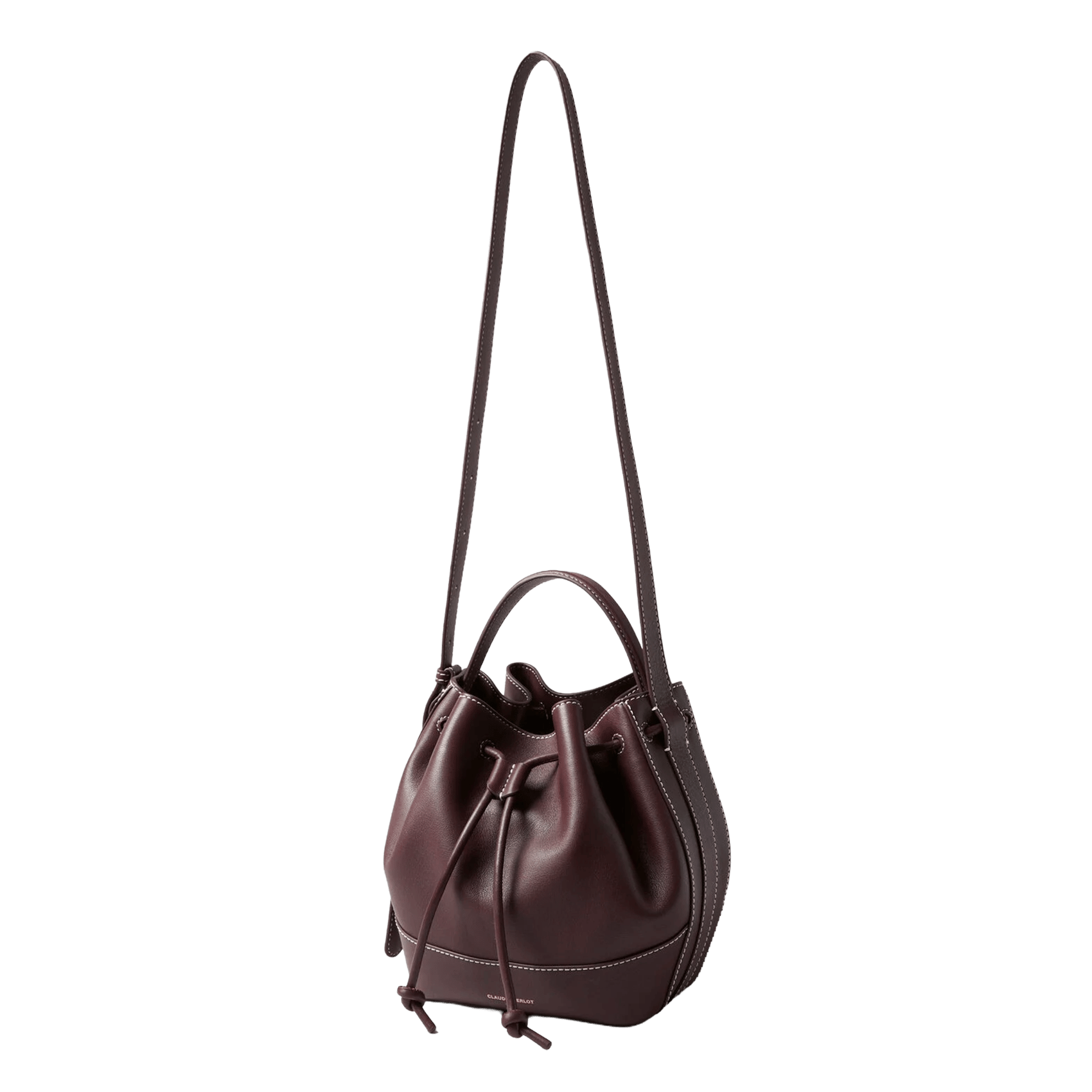 Sac bandoulière sceau en cuir CLAUDIE PIERLOT Rouge