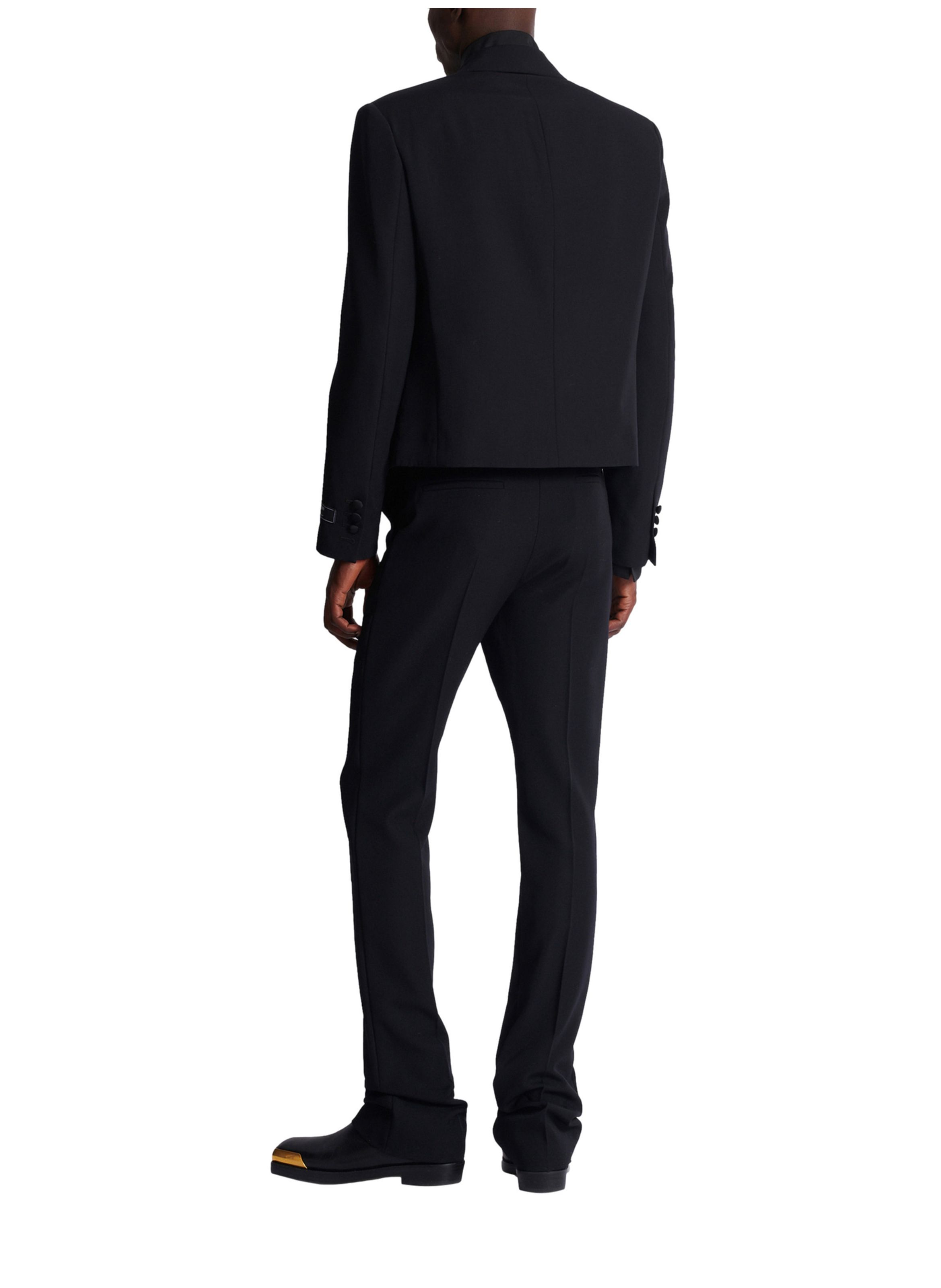 Spencer en grain de poudre avec cristaux Noir