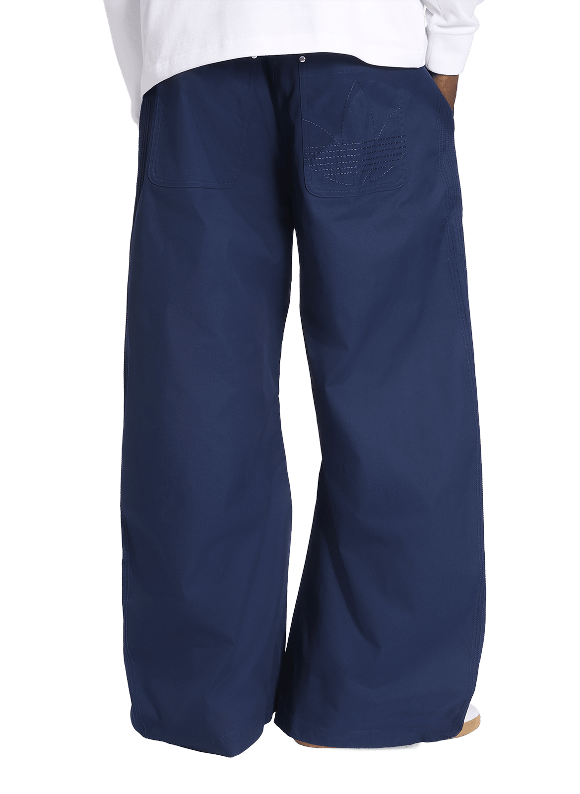 Pantalon ample en coton mélangé ADIDAS Bleu