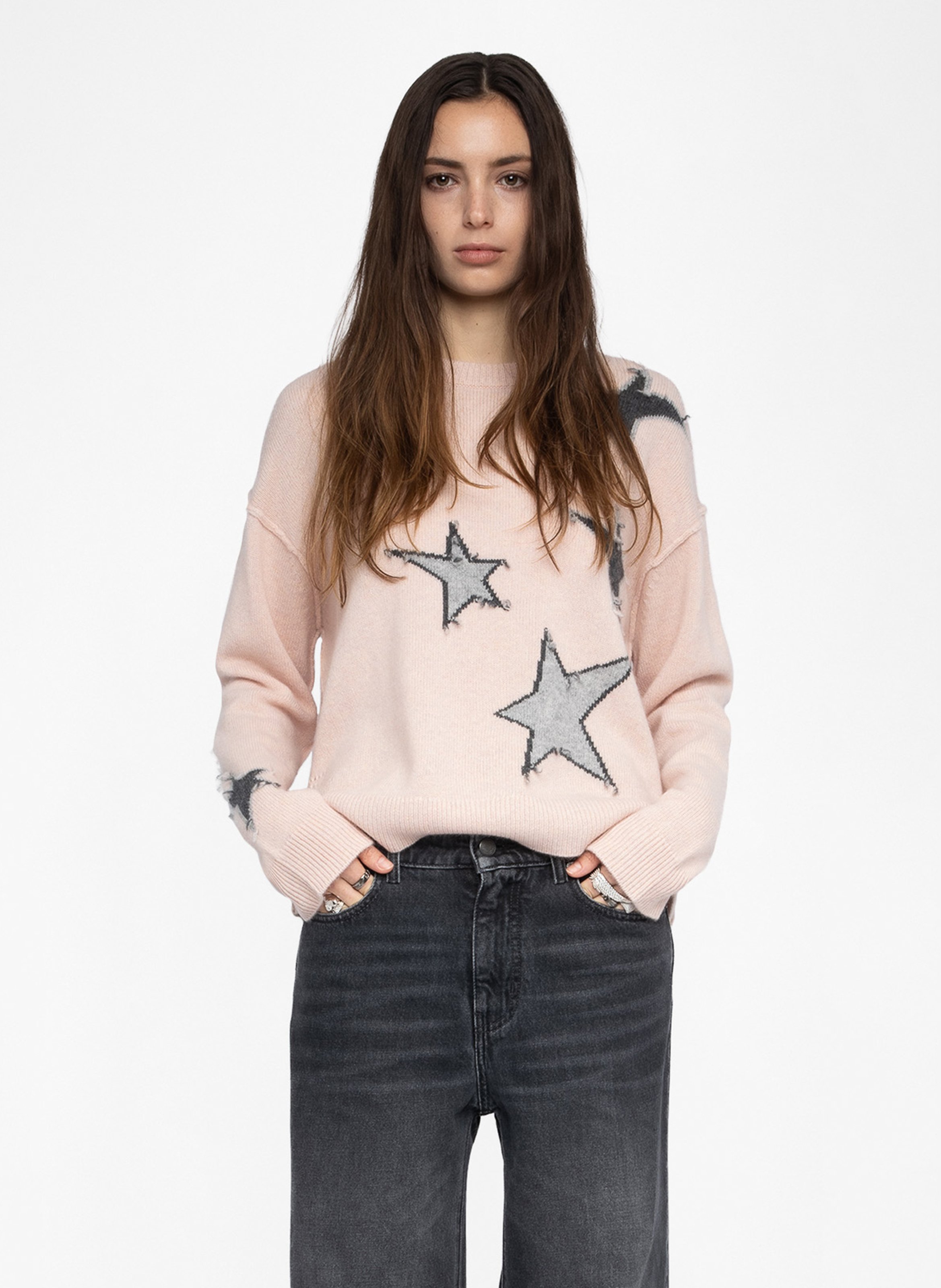 Pull col rond en cachemire markuz ZADIG&VOLTAIRE Rose