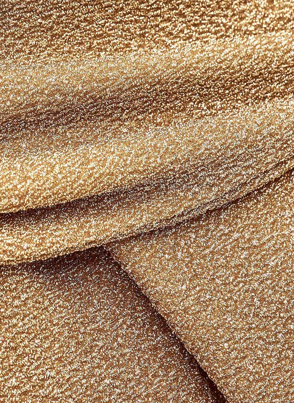 Top ajusté col bardot imprimé bai BA&SH Doré