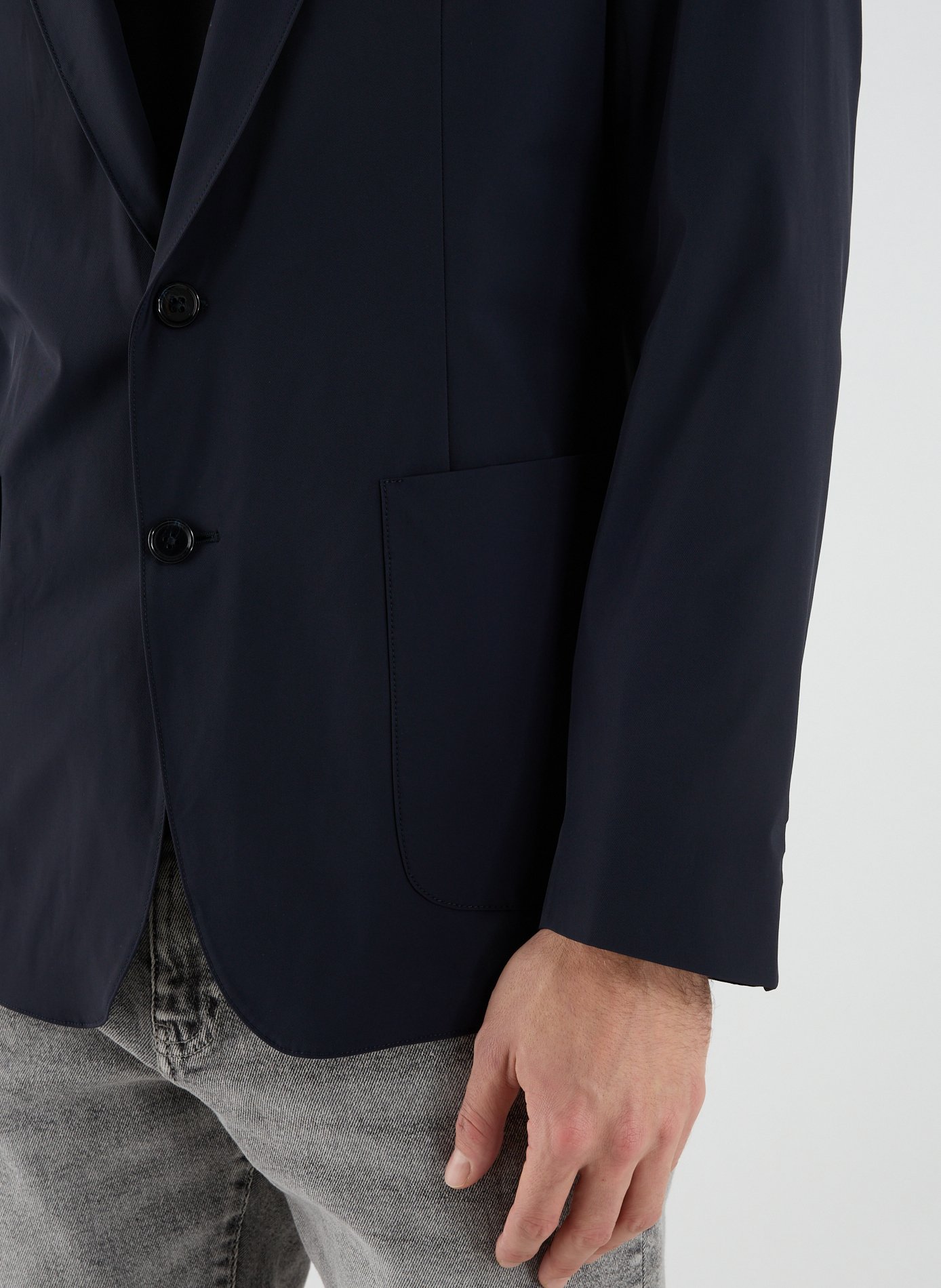 Blazer Hylon uni  AU PRINTEMPS PARIS Bleu