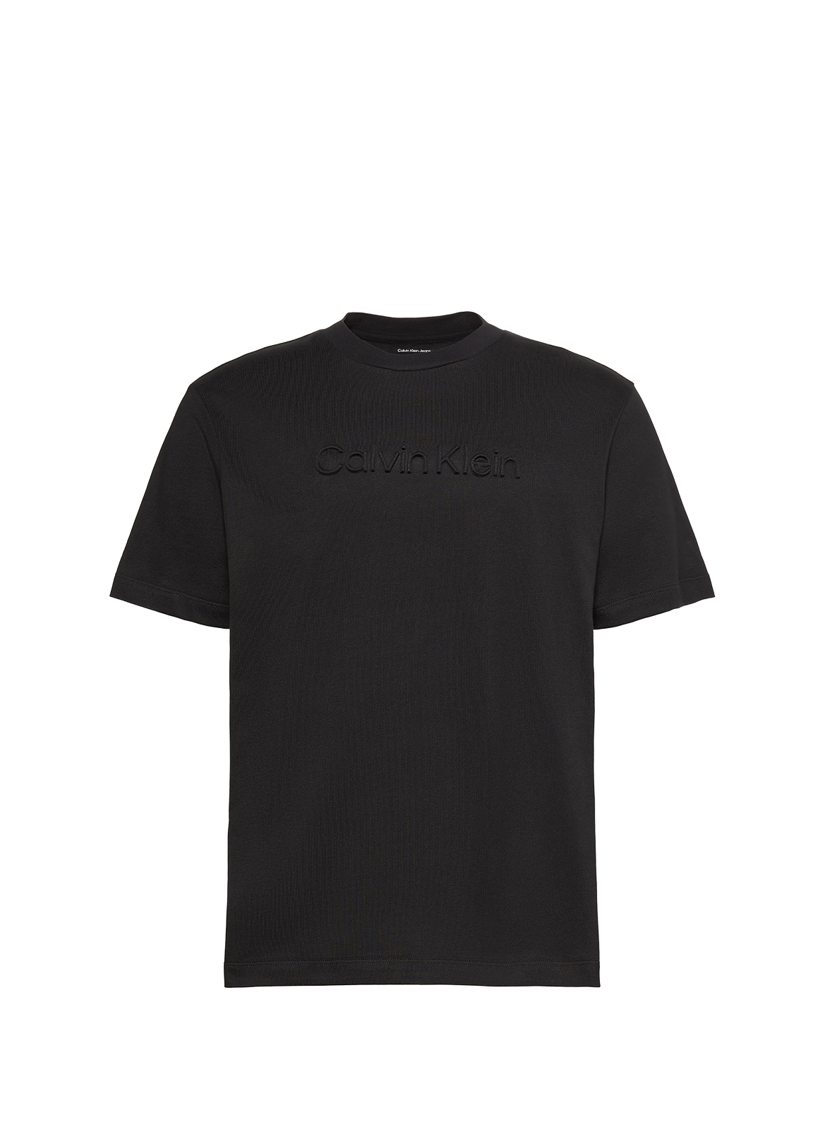 Embroidered BCI cotton t-shirt CALVIN KLEIN Black