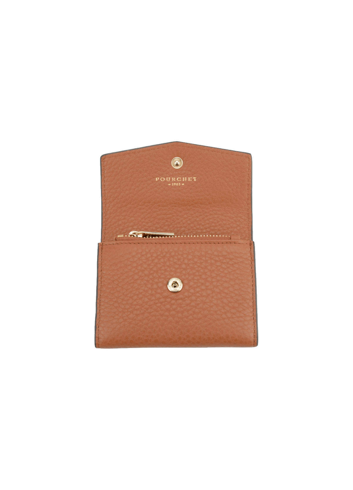 Club | porte-monnaie pm en cuir de veau POURCHET Marron