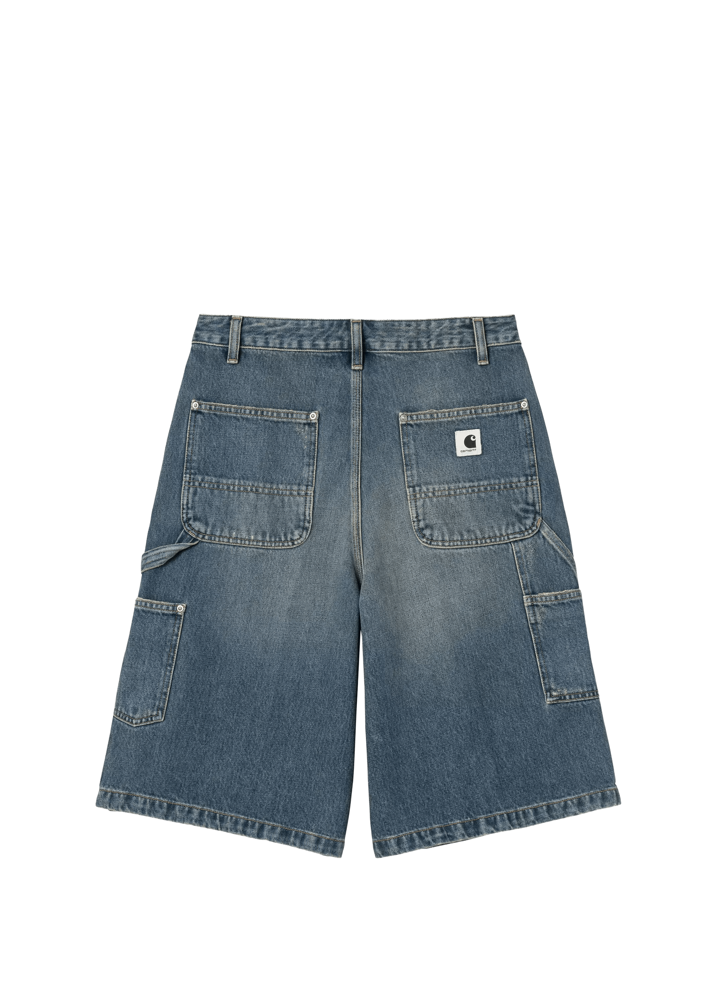 Short straight denim in cotton CARHARTT WIP Blue