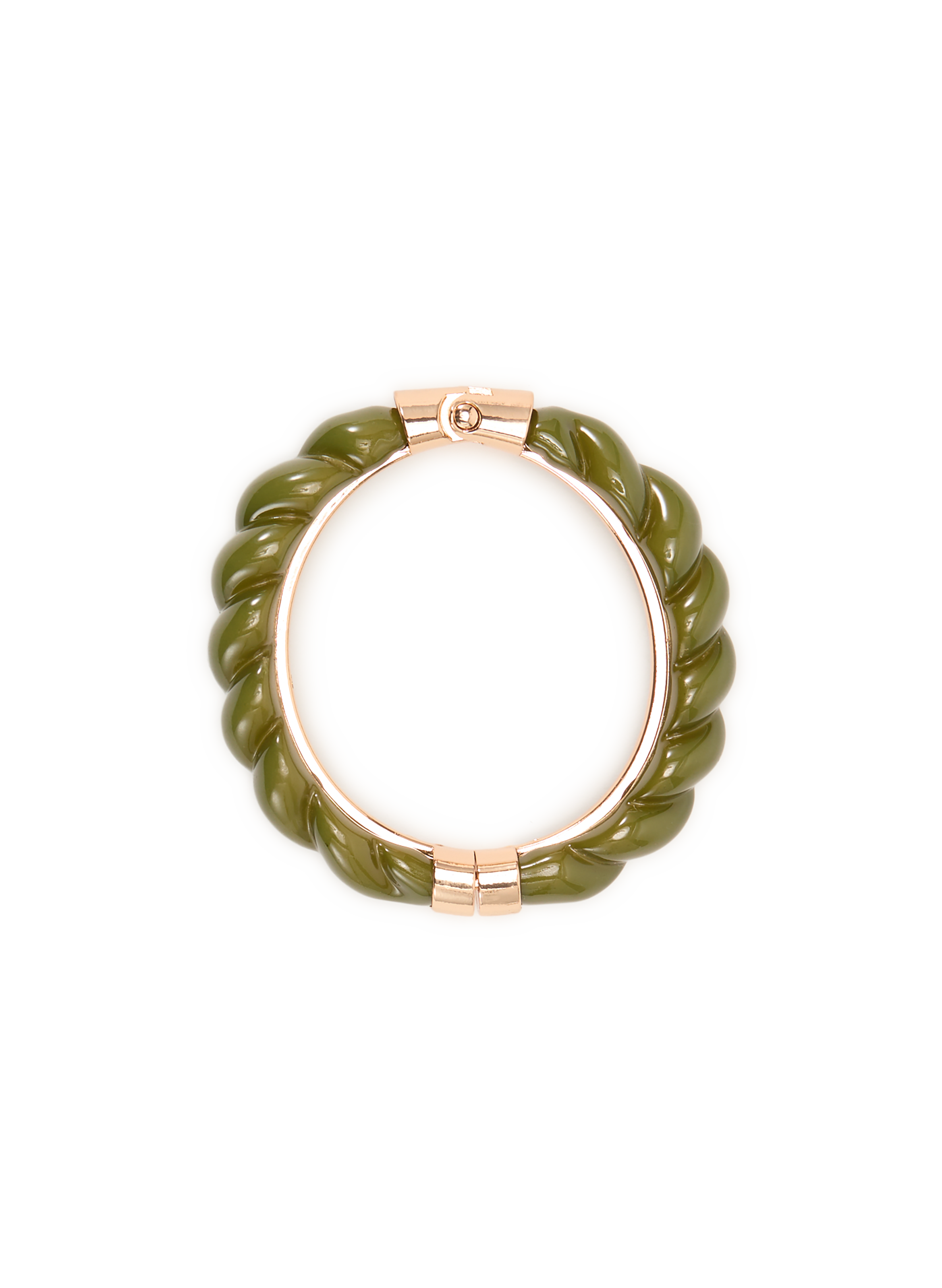 Resin openable bangle AU PRINTEMPS PARIS Green