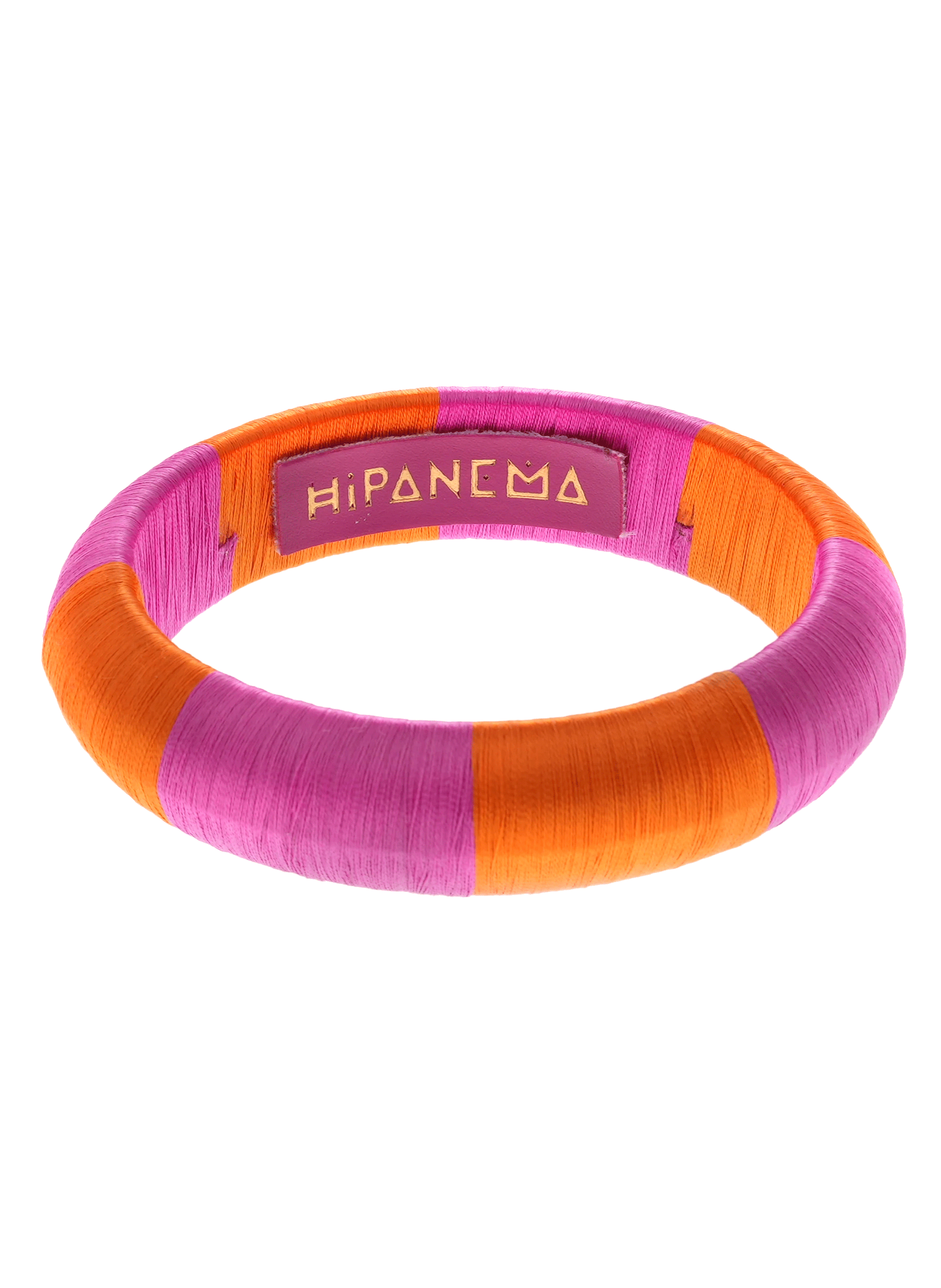 Bracelet jonc en tissu imanie HIPANEMA Violet