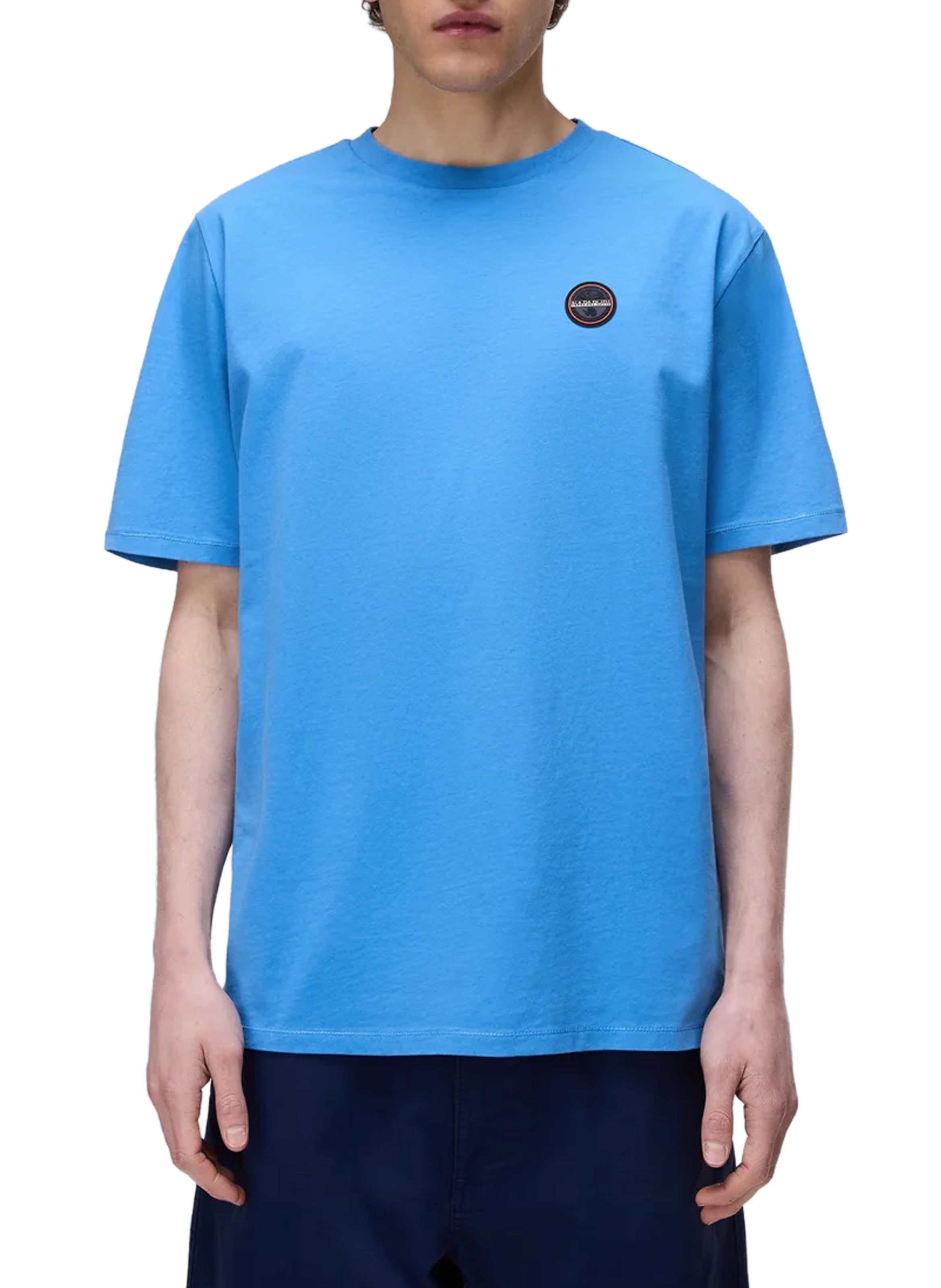 Cotton Logo T-shirt NAPAPIJRI Blue