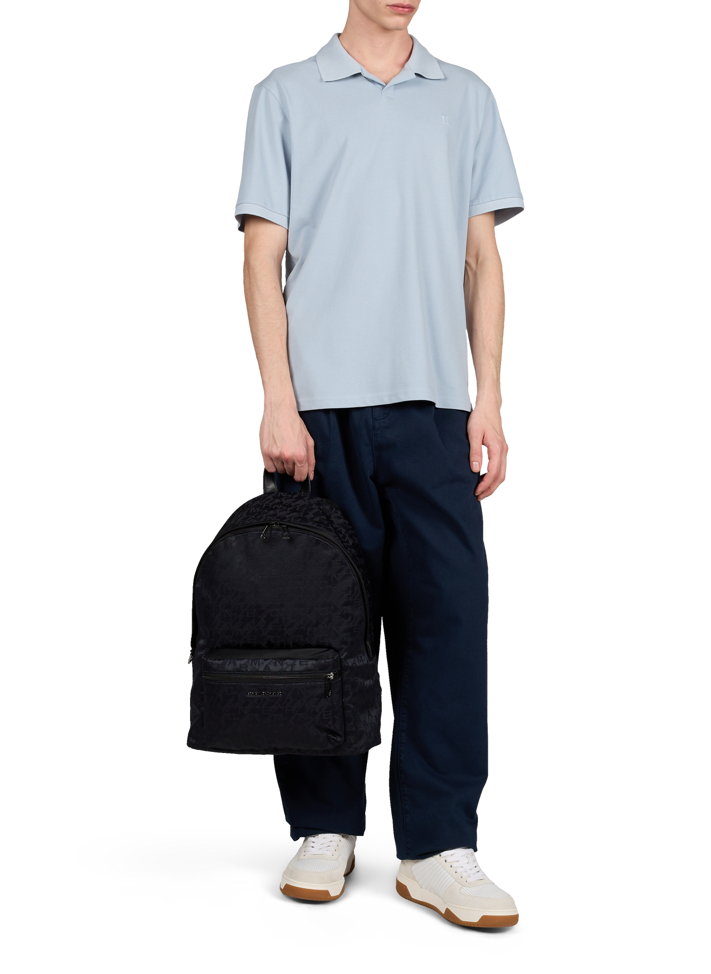 Sac à dos monogrammé ARMANI EXCHANGE Bleu