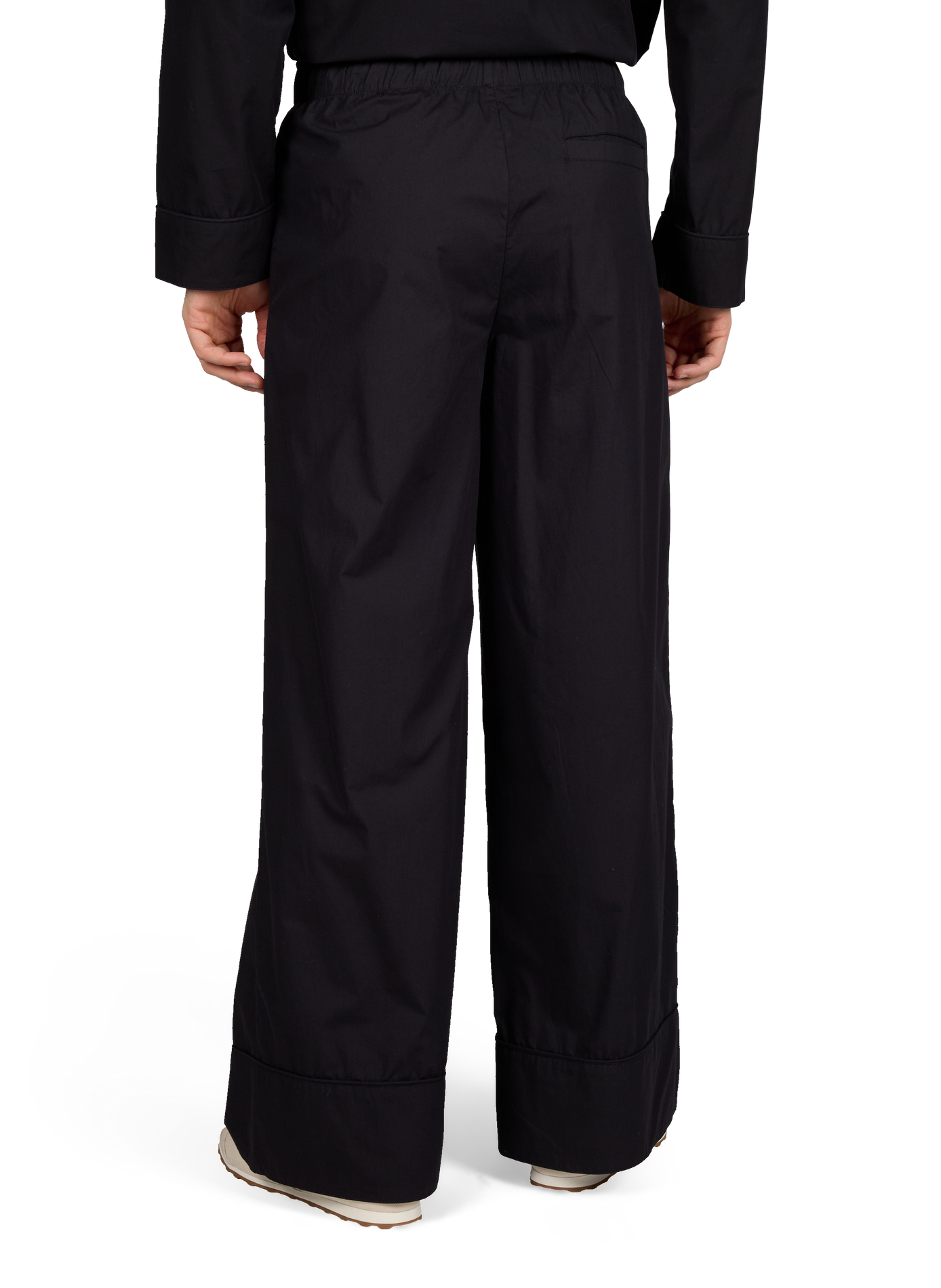 Straight cotton trousers ENTIRE STUDIOS Black