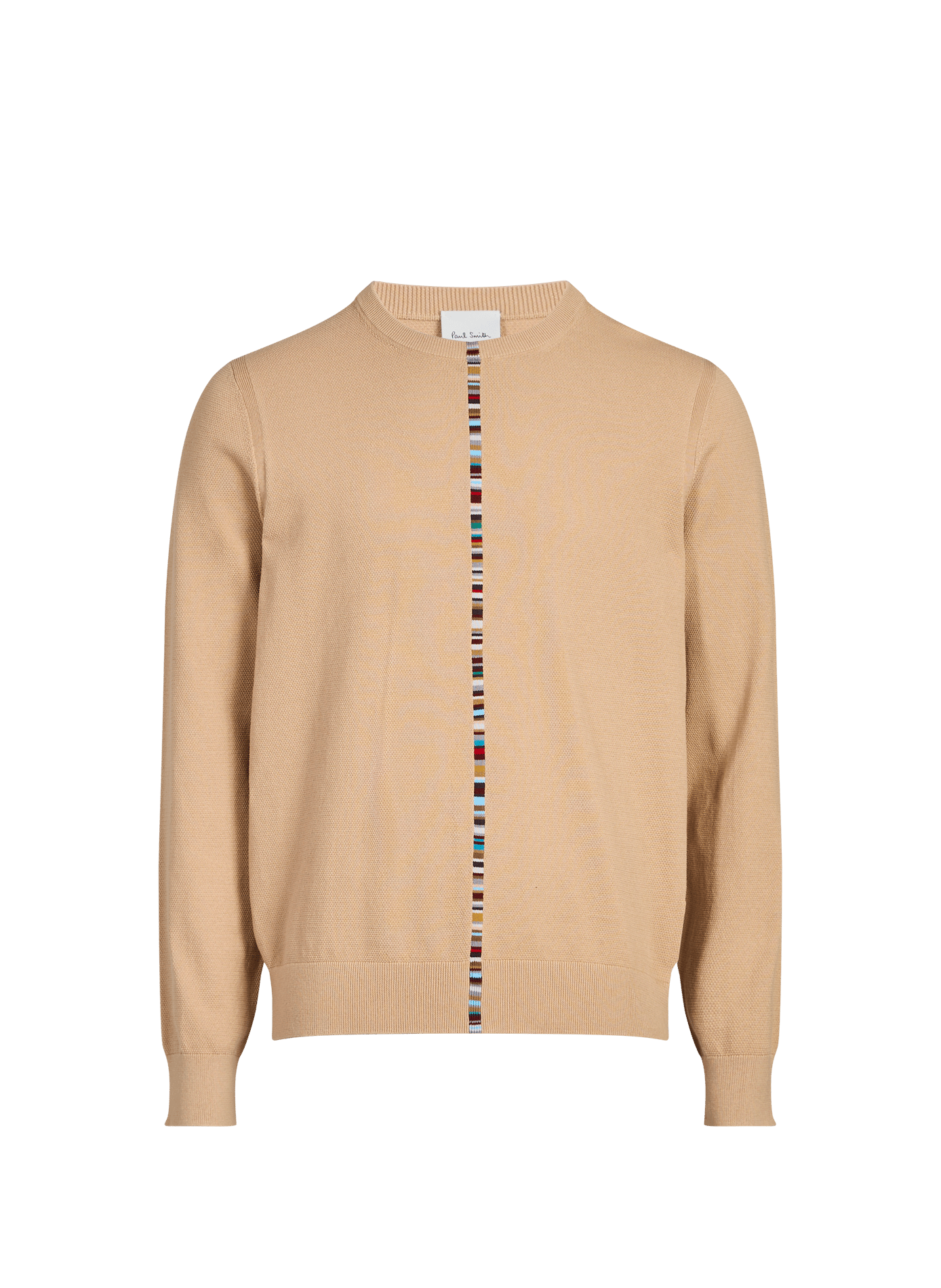 Straight Striped Cotton Pullover PAUL SMITH Beige