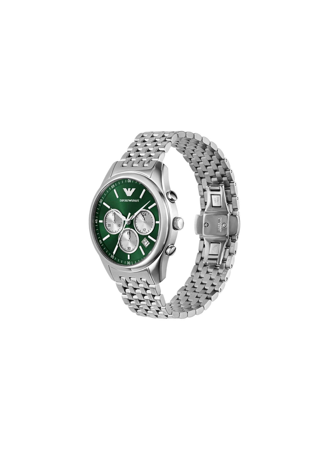Montre quartz en acier inoxydable ARMANI MONTRES Vert
