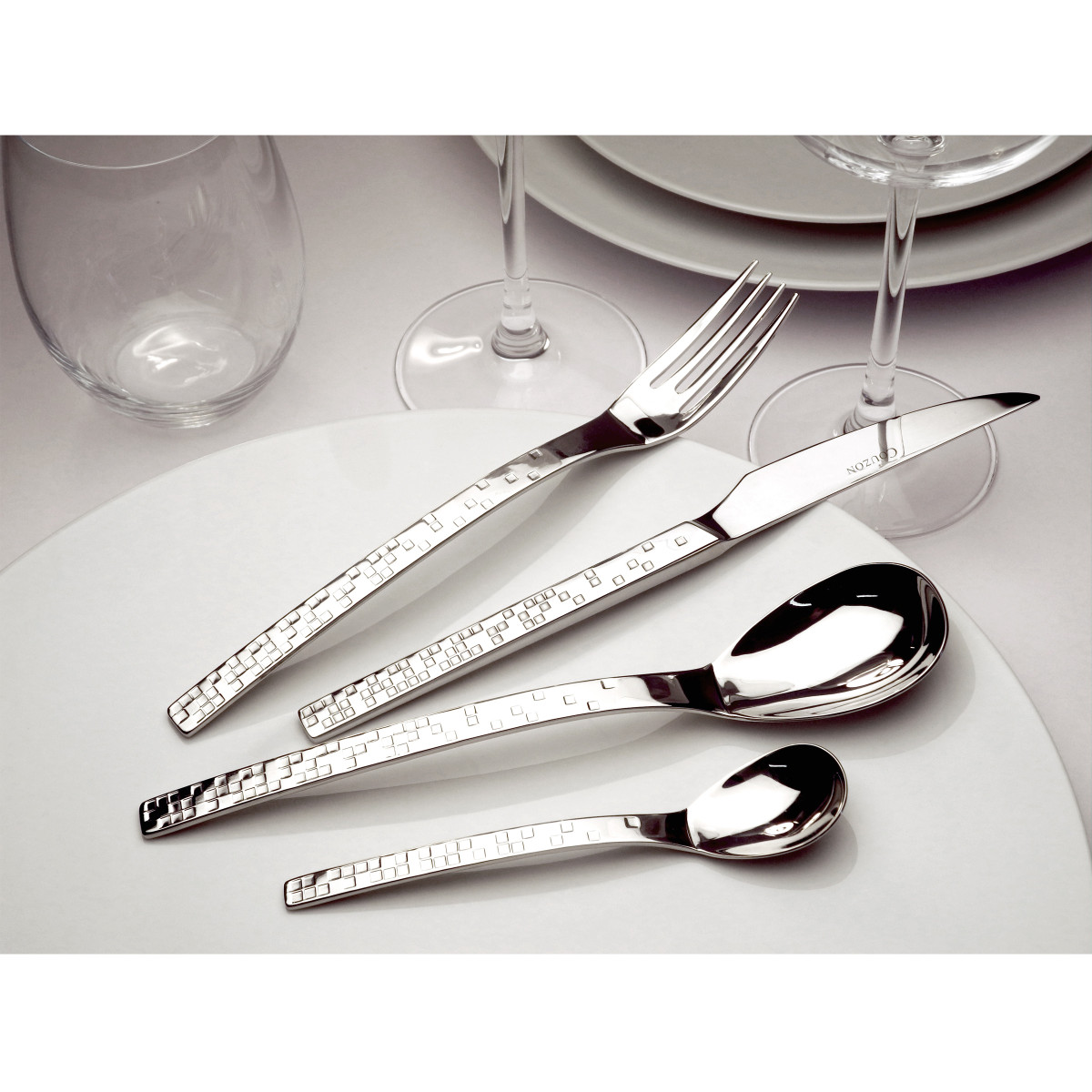 Pix'elle 3d - 2 couverts de service COUZON Argent