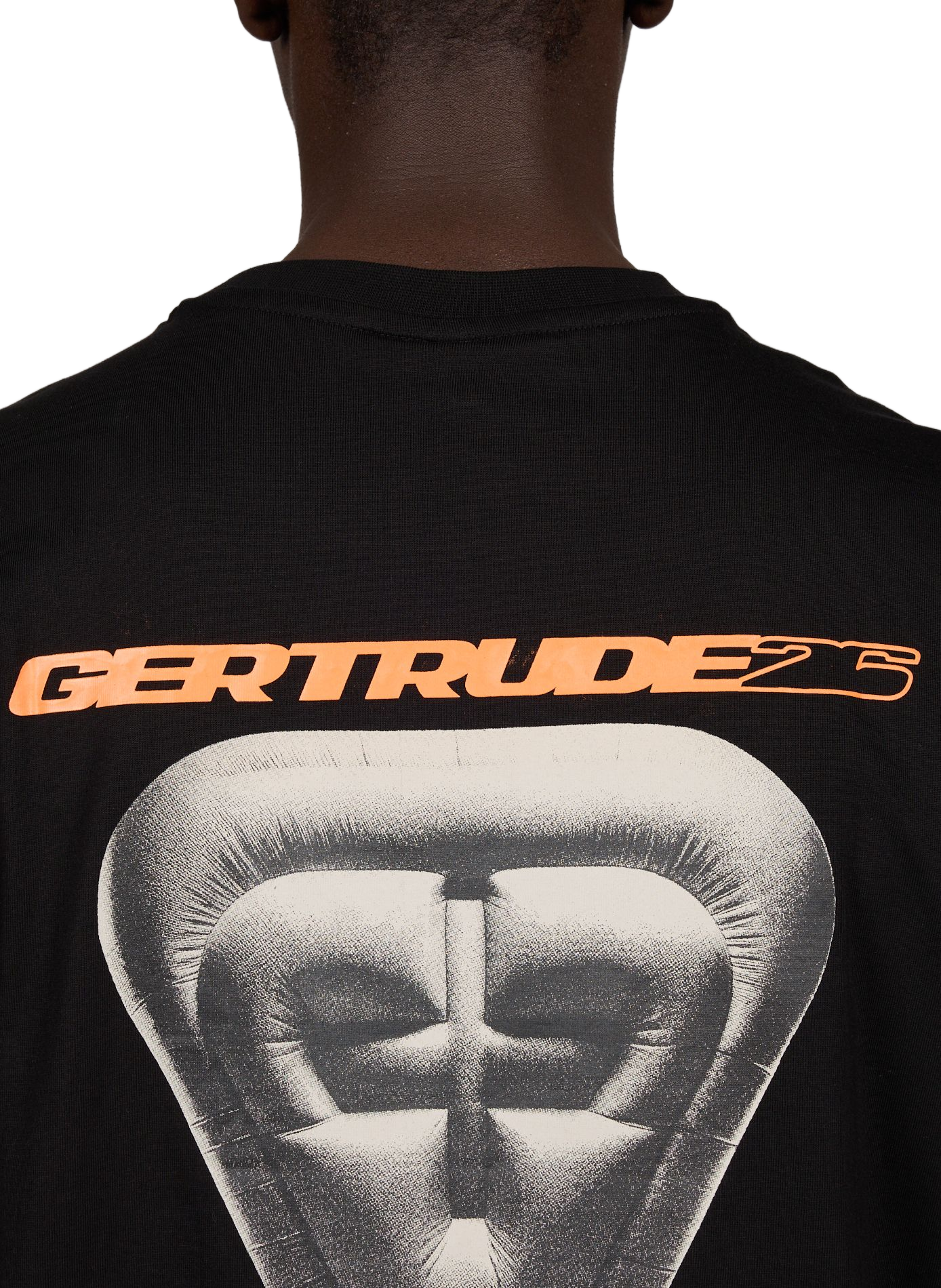 tee-shirt droit en coton GERTRUDE ET GASTON Noir