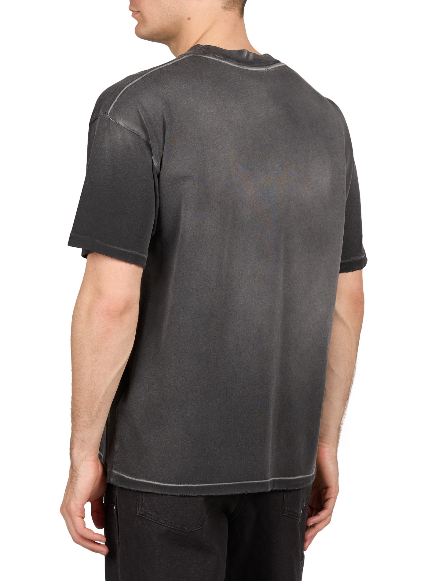 Biker-style cotton t-shirt REPRESENT Grey