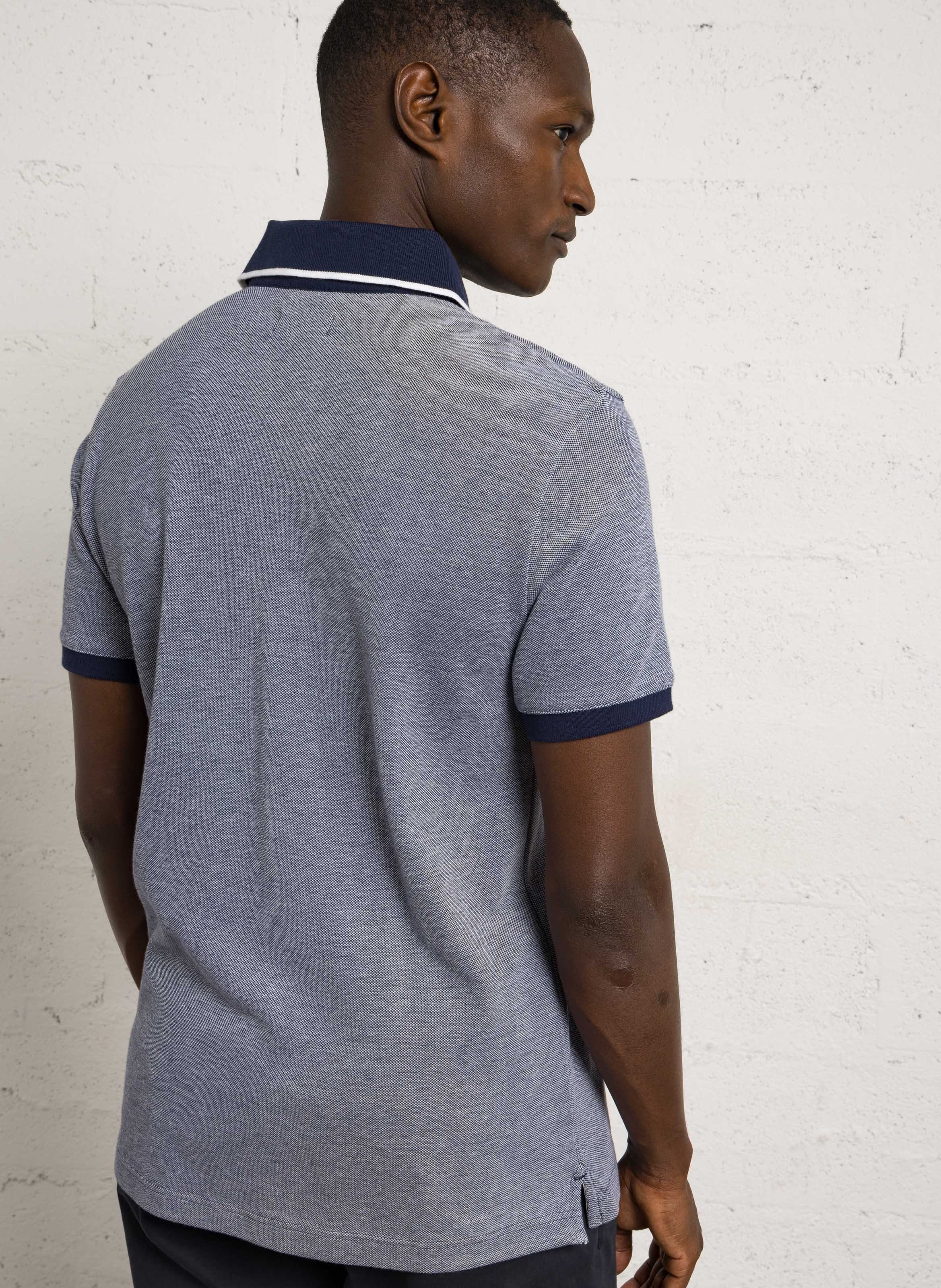 Straight cotton polo shirt ARMOR-LUX Blue
