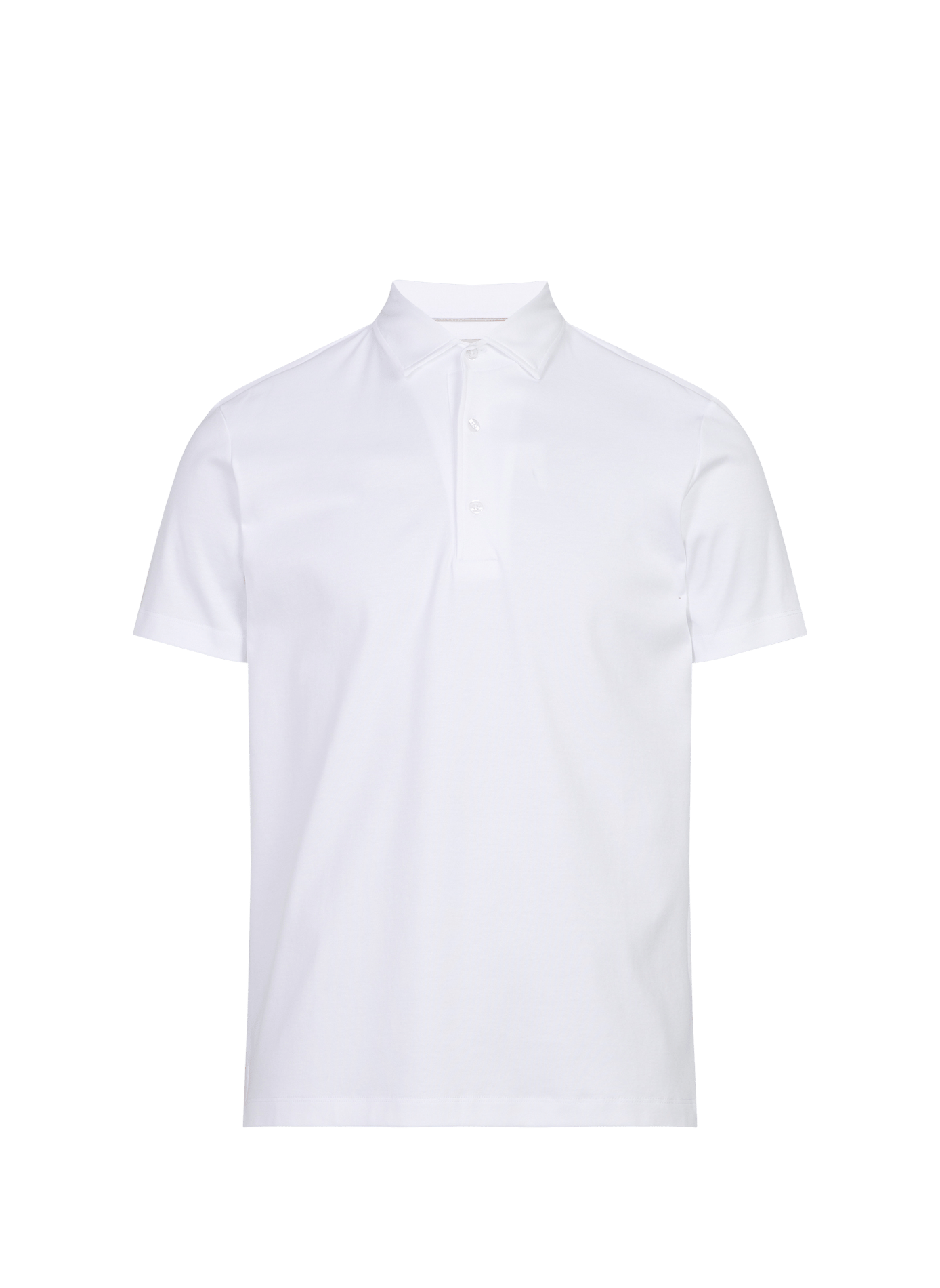 Polo à manches courtes en coton AURELIEN Blanc