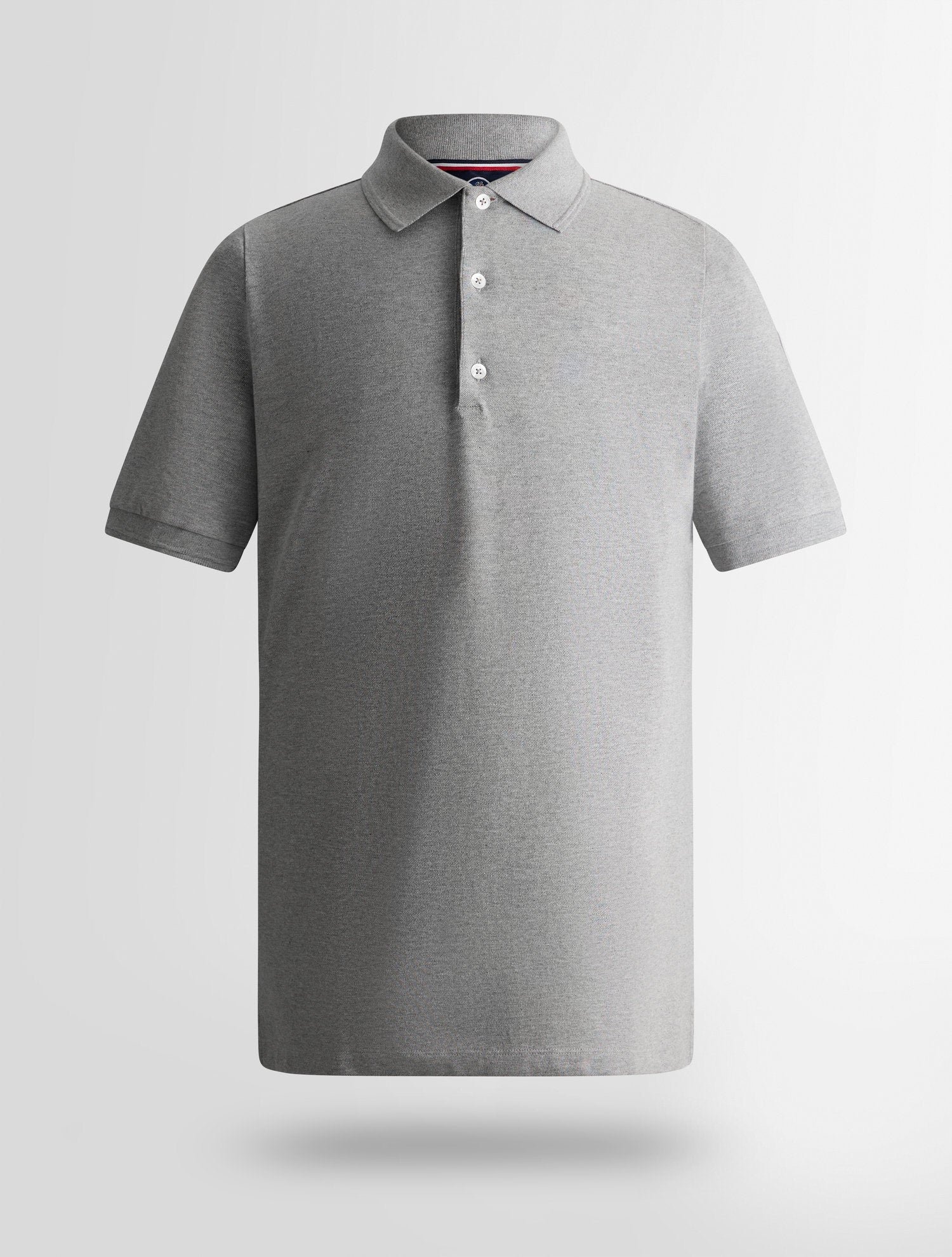 Polo manches courtes gabin col chemise coupe regular FUSALP Gris