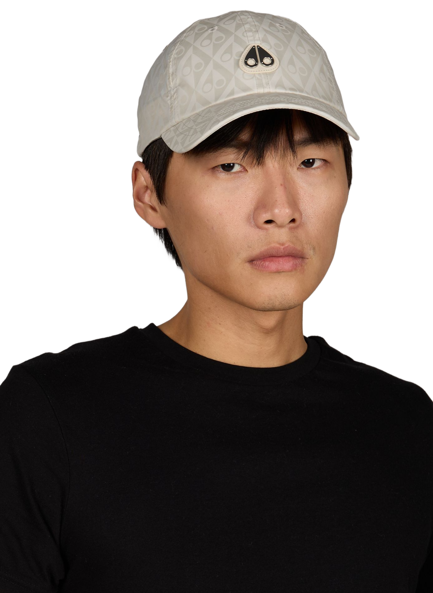 Monogram Printed Cap MOOSE KNUCKLES Grey