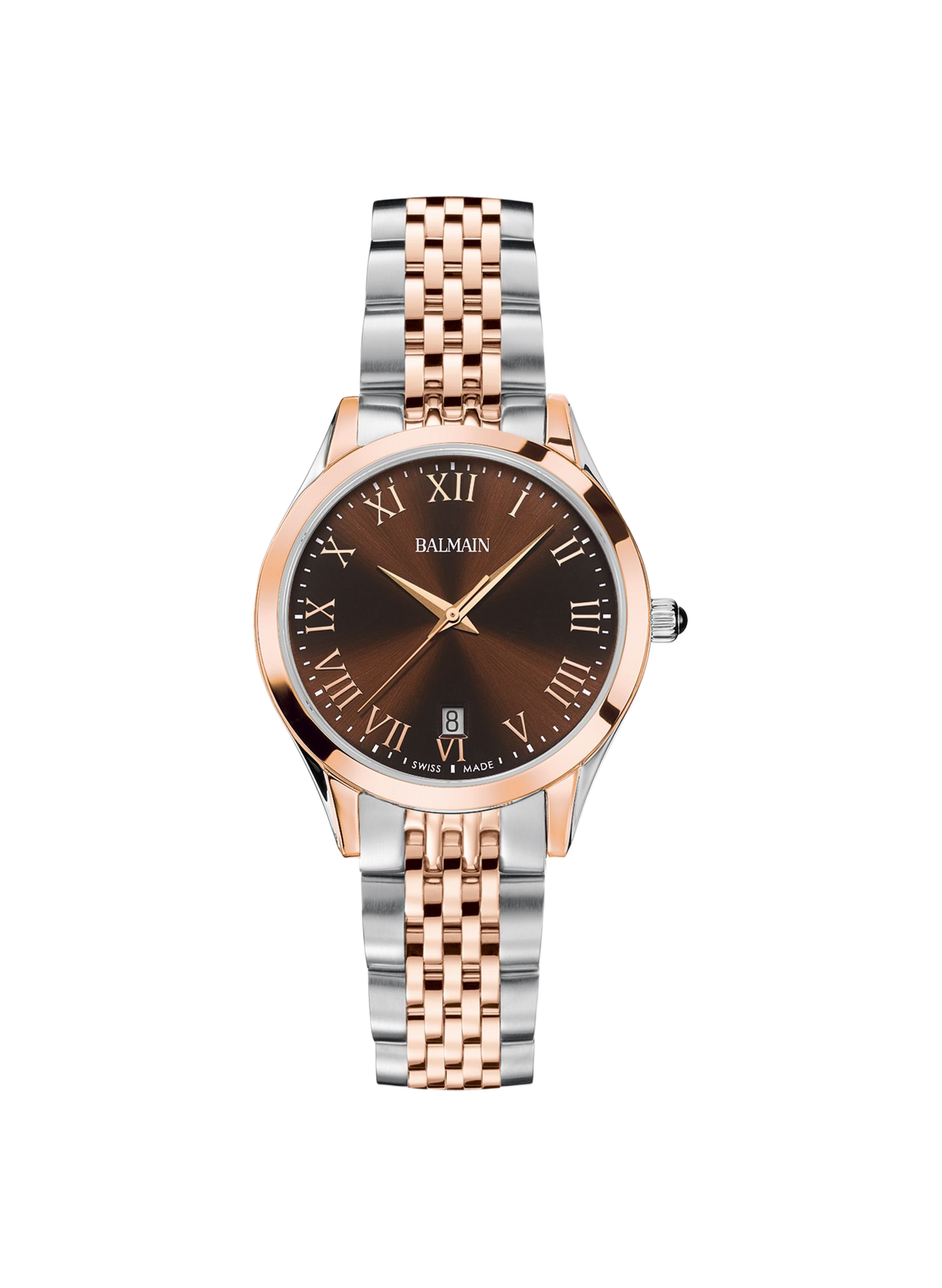 Montre quartz Classic R en acier inoxydable BALMAIN WATCHES Marron
