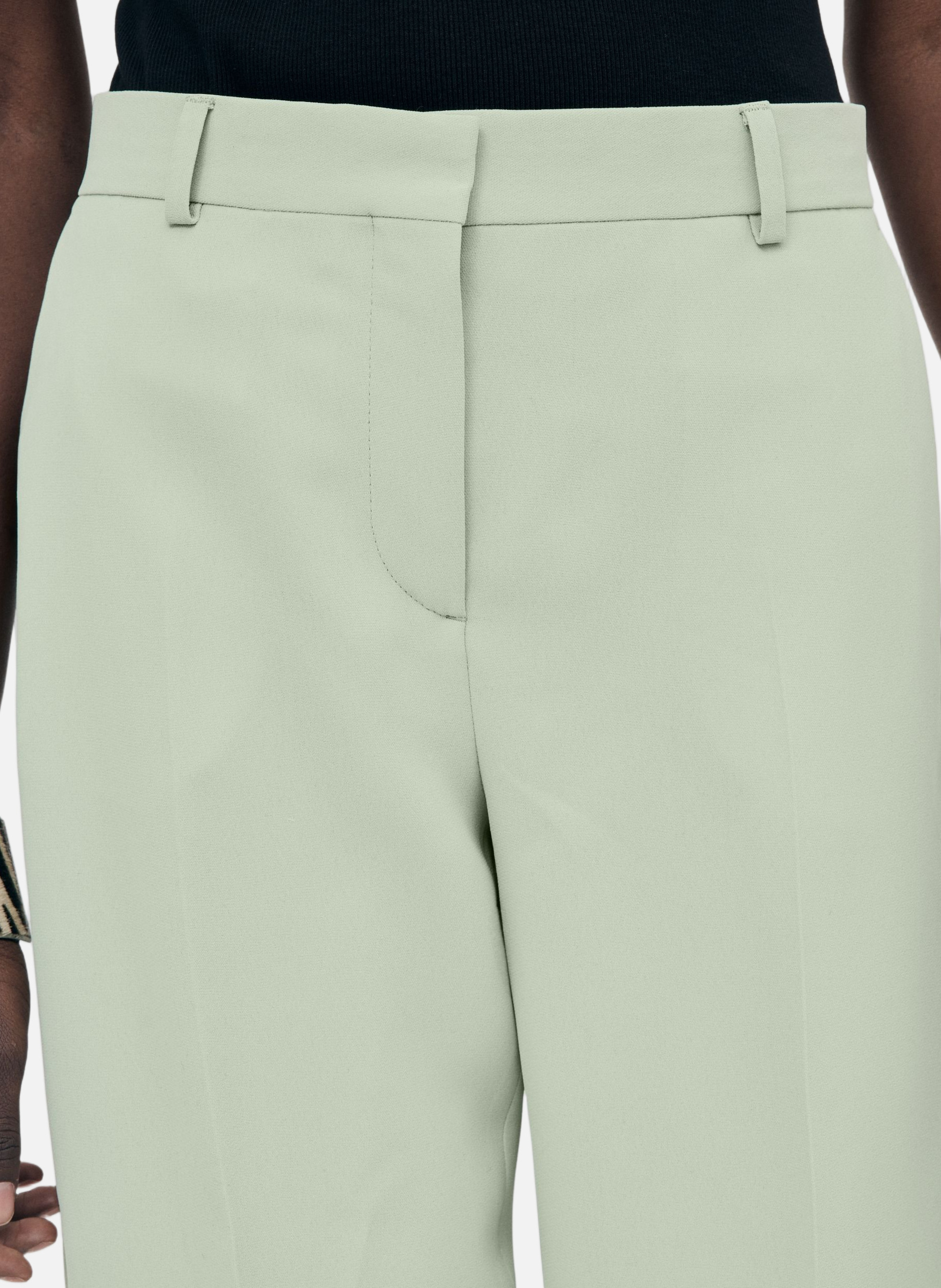 Pantalon de tailleur droit THE KOOPLES Vert