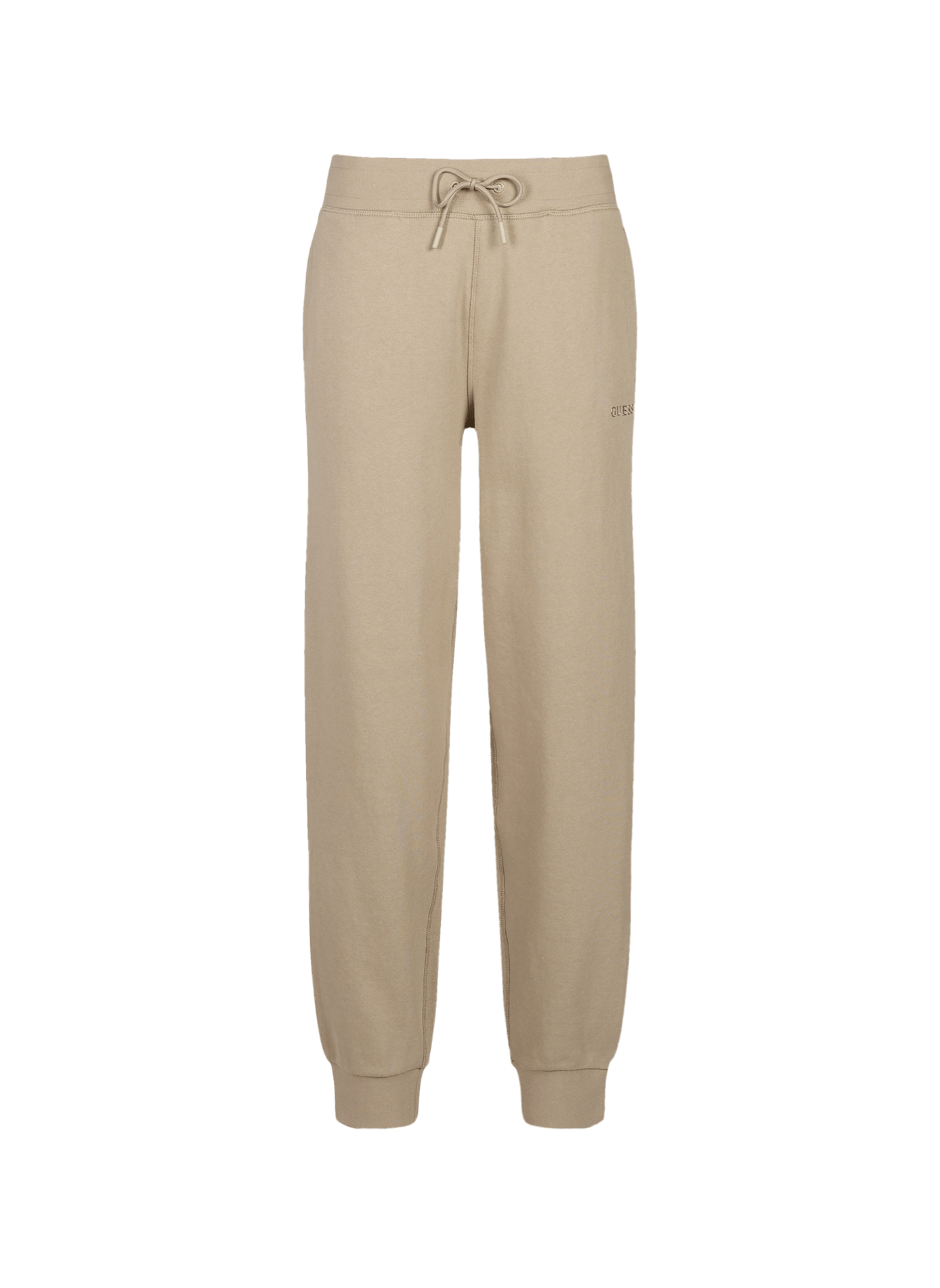 Jogging uni en coton mélangé  GUESS Beige