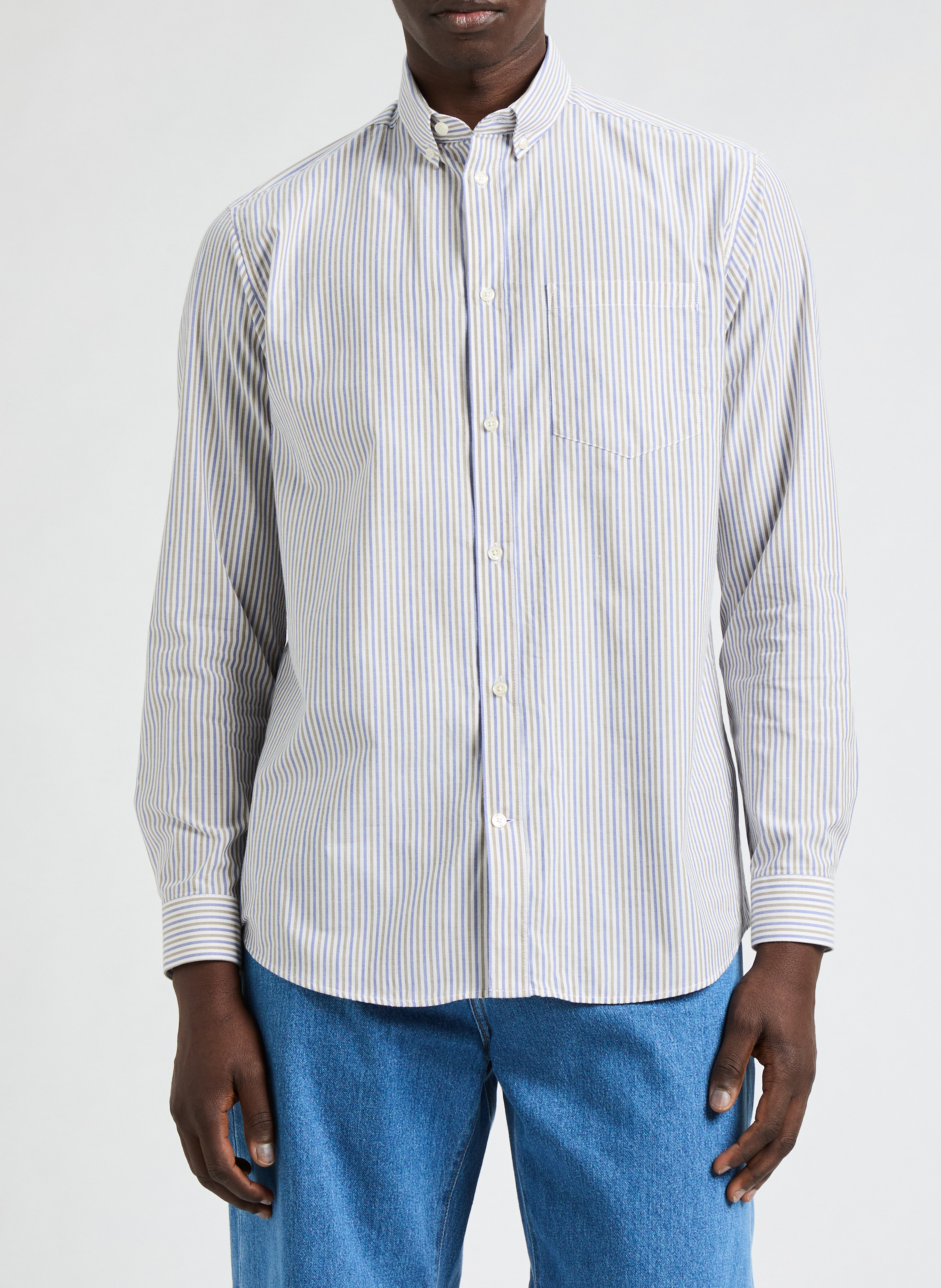 Chemise rayée Fomelos AU PRINTEMPS PARIS Bleu