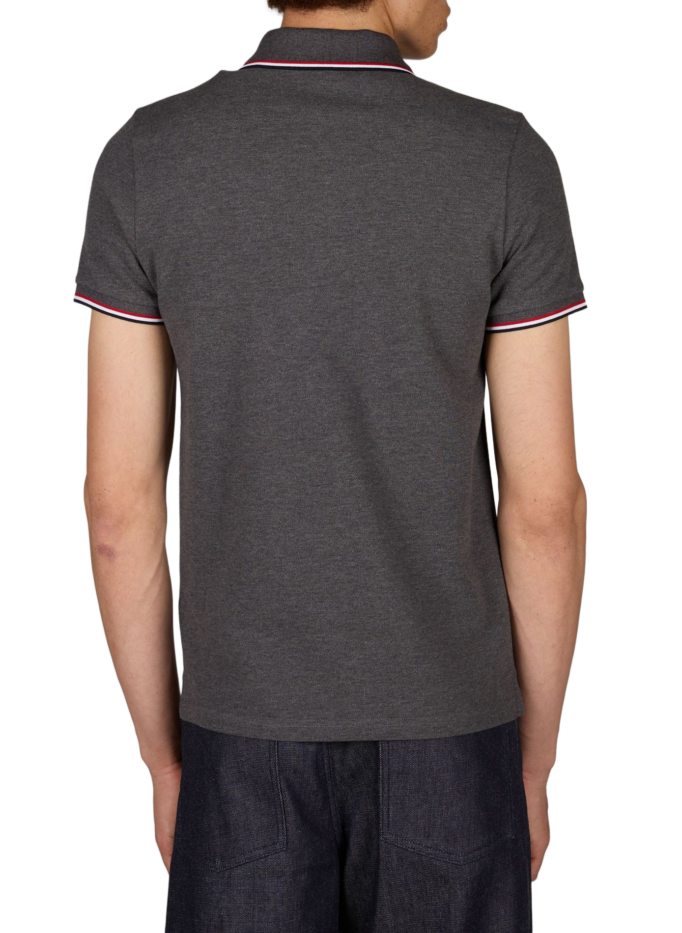Gerader Baumwoll-Poloshirt MONCLER Schwarz