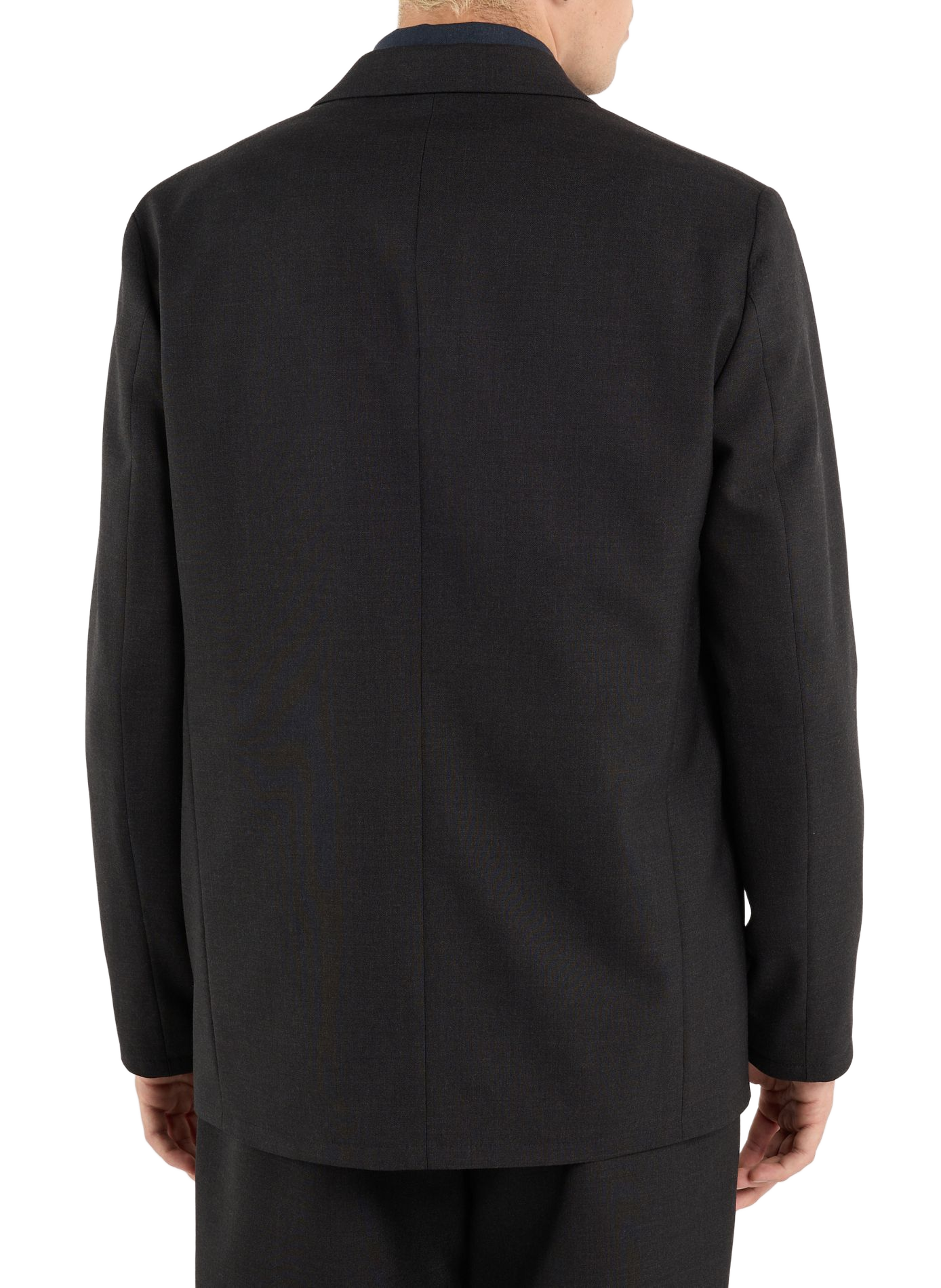Solid wool straight suit jacket SAISON 1865 Grey