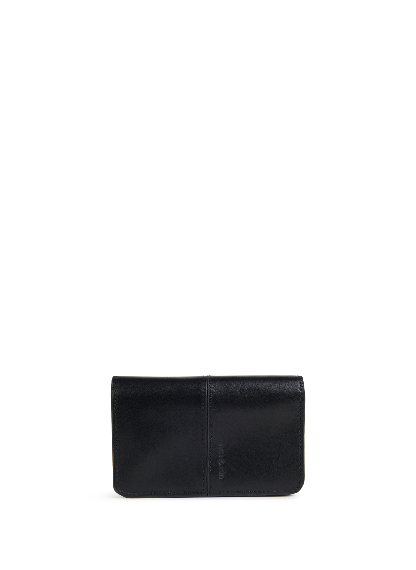 Portefeuille en cuir NAT & NIN Noir