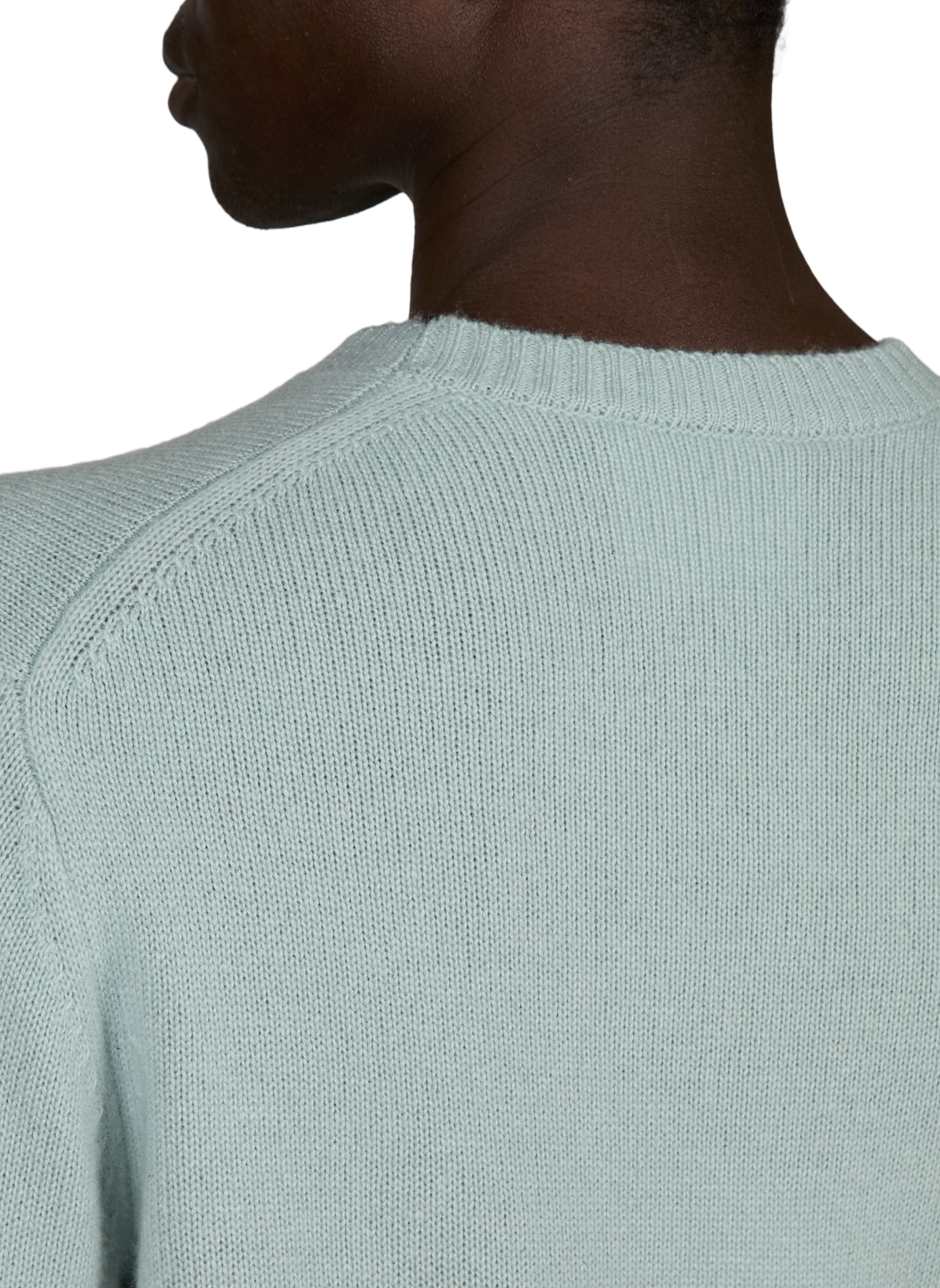 Round-neck straight cashmere sweater CLOSED Blue