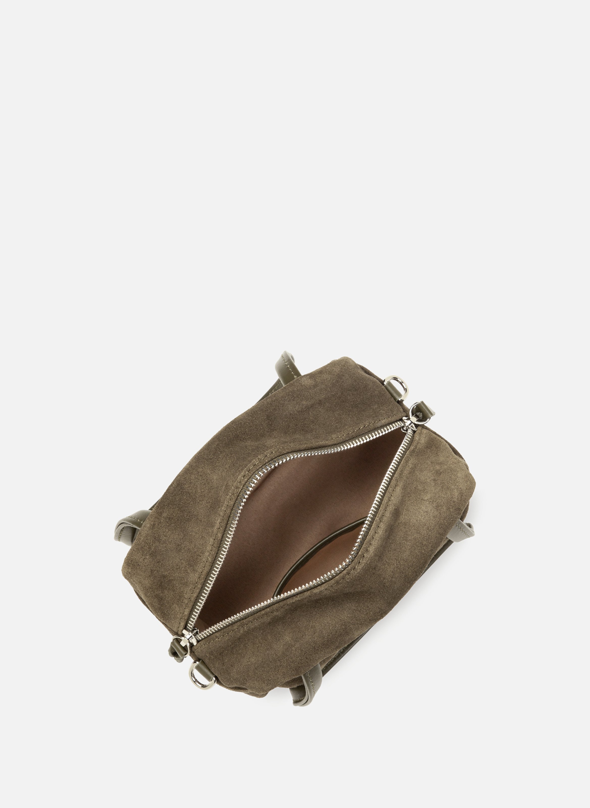 Petit sac à main - suède it LANCASTER Kaki